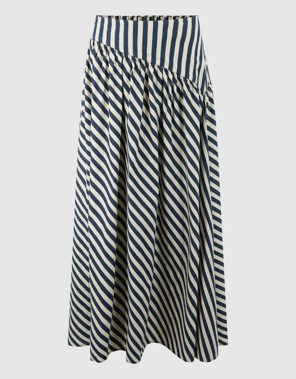 Gestreepte Maxi Rok Beige By Lonneke SHOEBY WOMEN