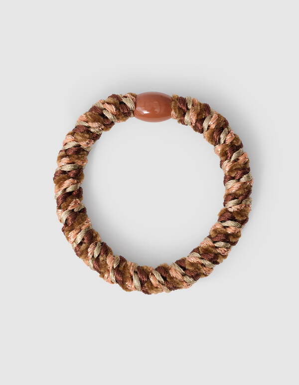 Lurex Haarelastiek Bruin SHOEBY ACCESSOIRES