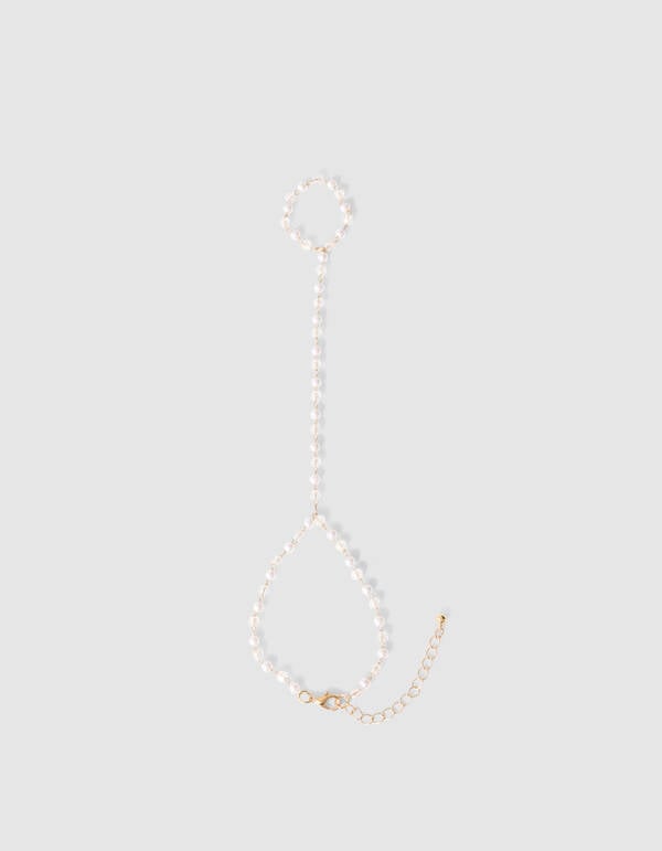 Parel Hand Chain Goud SHOEBY ACCESSOIRES