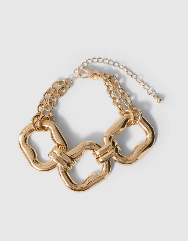 Square Armband Goud SHOEBY ACCESSOIRES