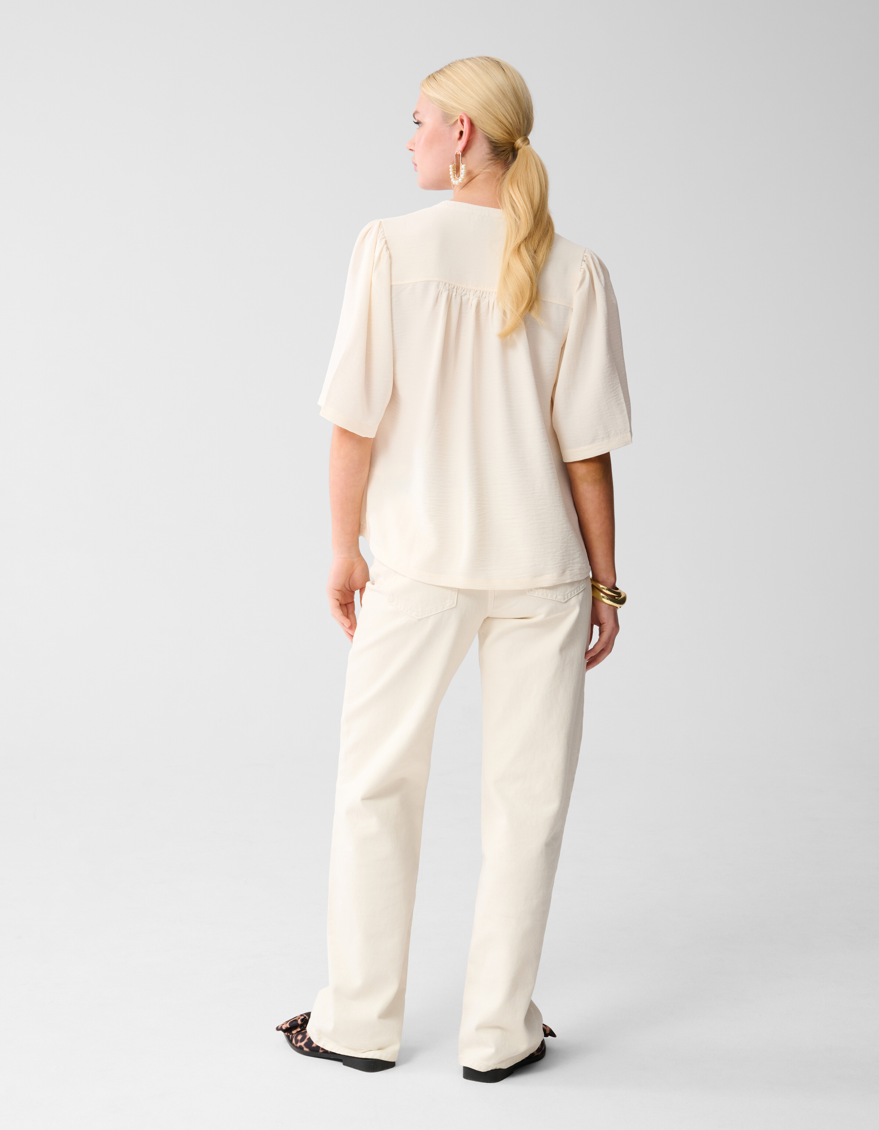 Twist Blouse Gebroken Wit SHOEBY WOMEN
