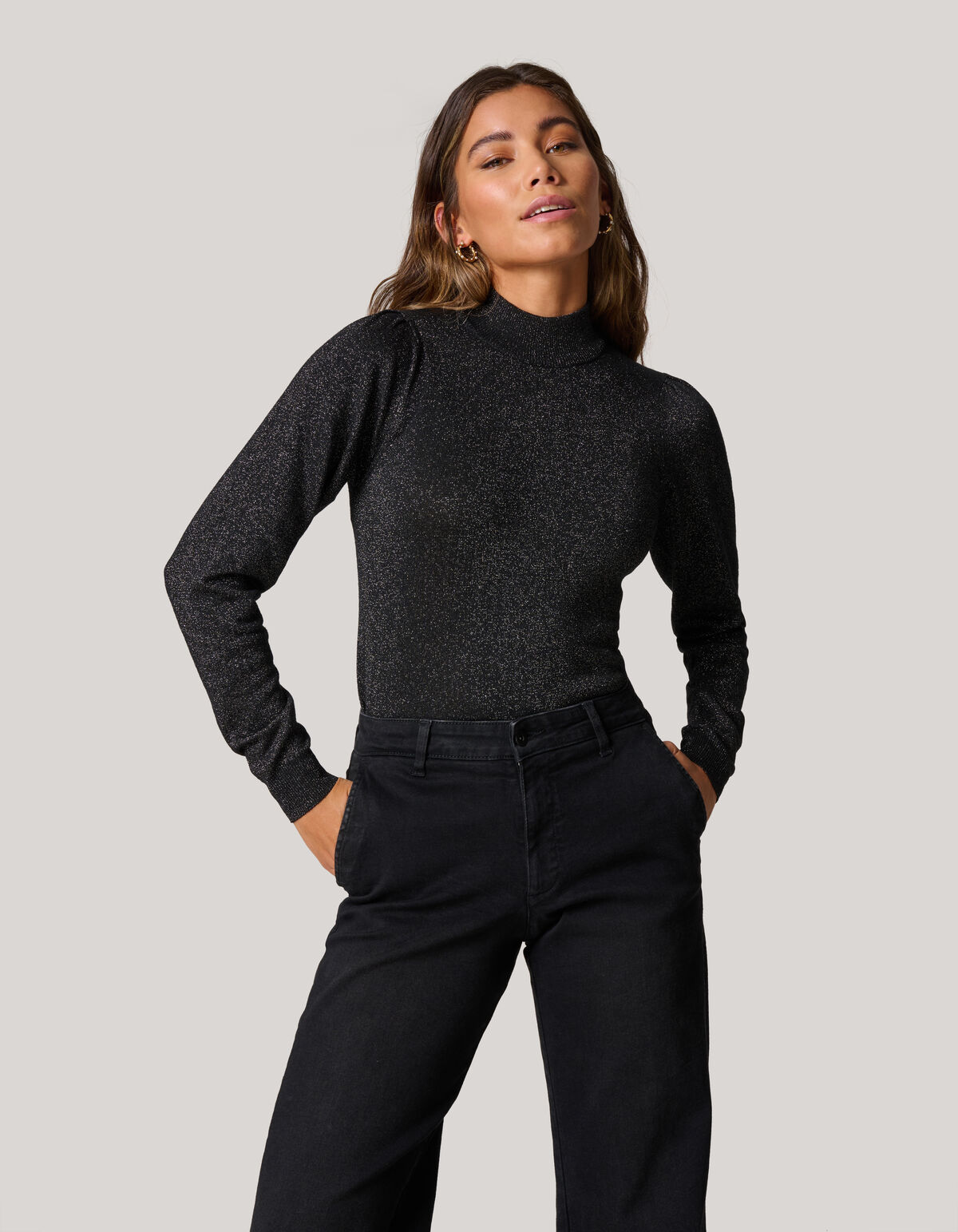 Glitter Trui Zwart SHOEBY WOMEN