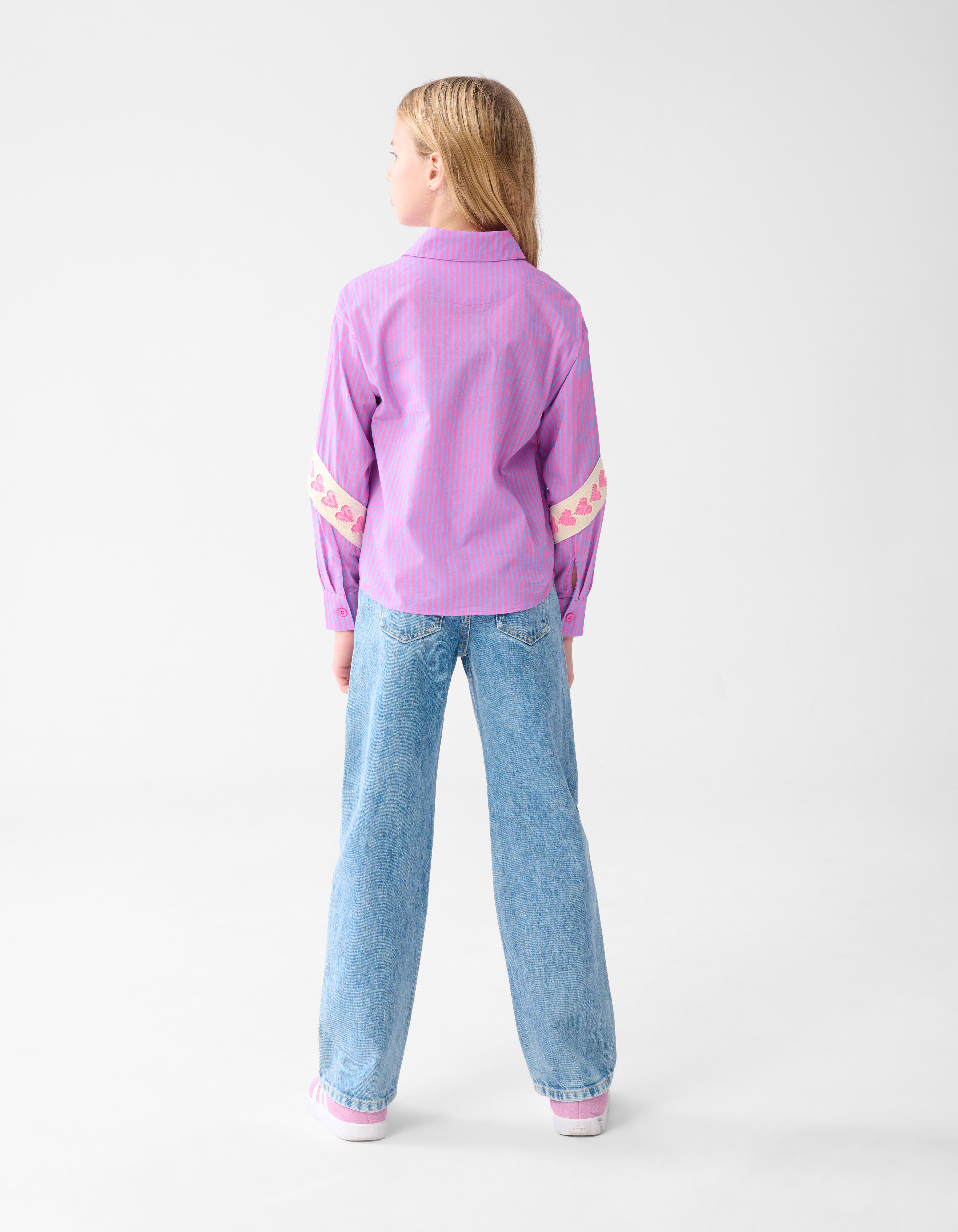 Strass Straight Fit Jeans Blauw SHOEBY GIRLS