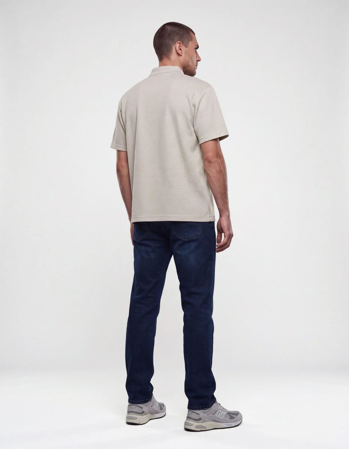 Slim Fit Jeans Blauw/Zwart L32 SHOEBY MEN