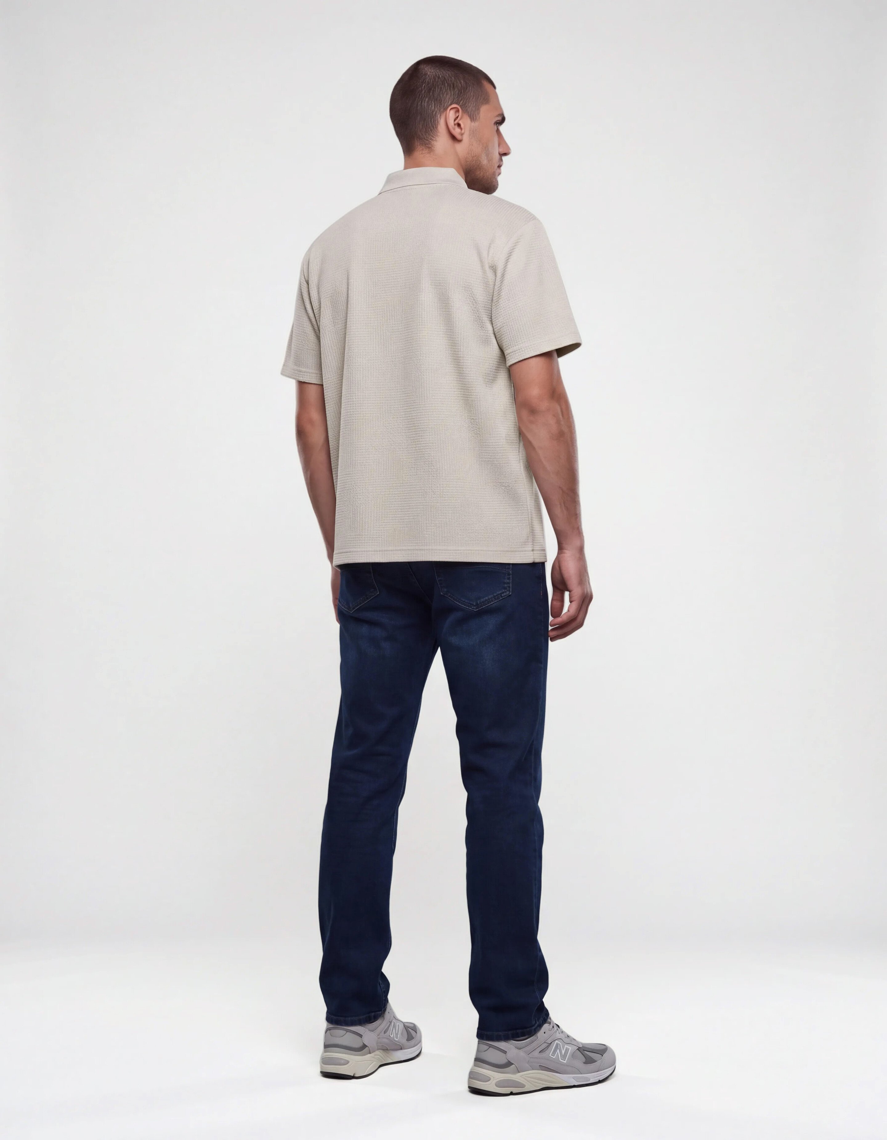 Slim Fit Jeans Blauw/Zwart L32 SHOEBY MEN