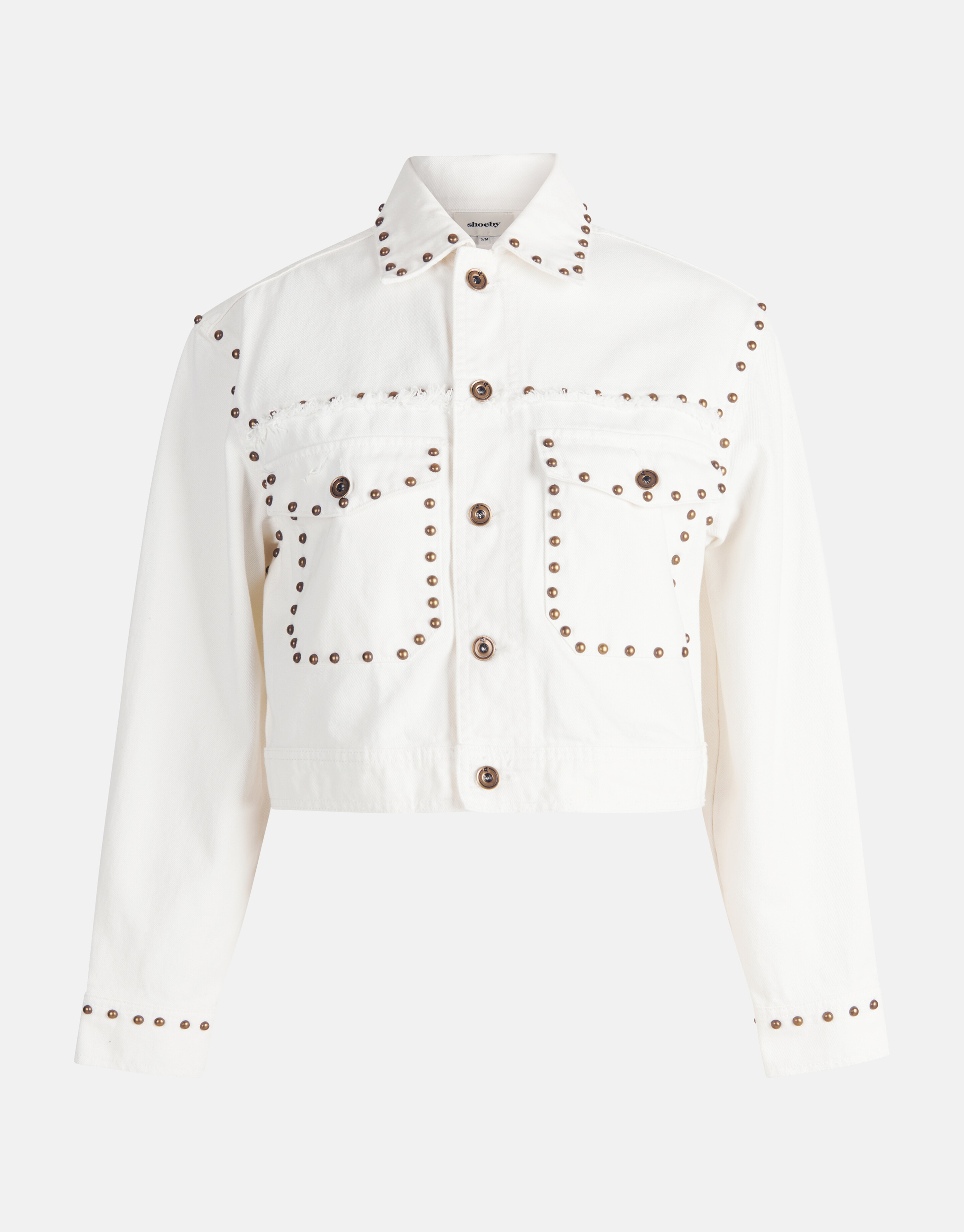 Denim Studs Jack Gebroken Wit By Mieke SHOEBY WOMEN