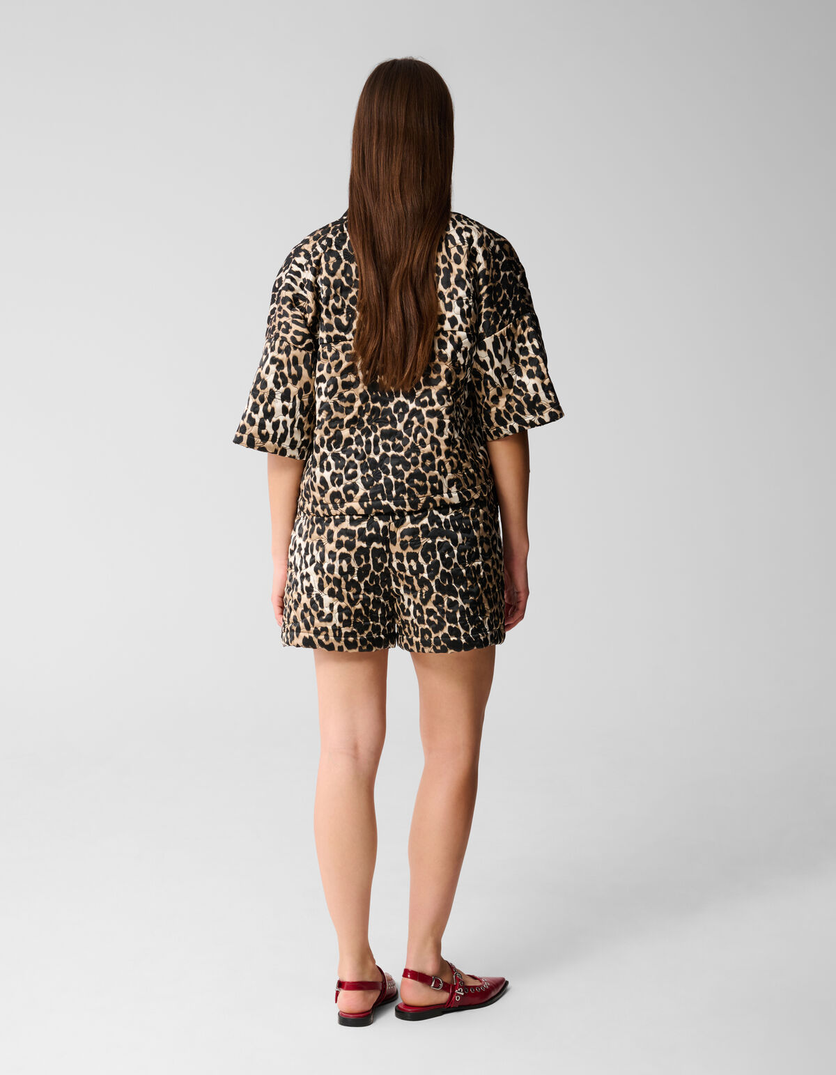 Structuur Leopard Short Bruin SHOEBY WOMEN