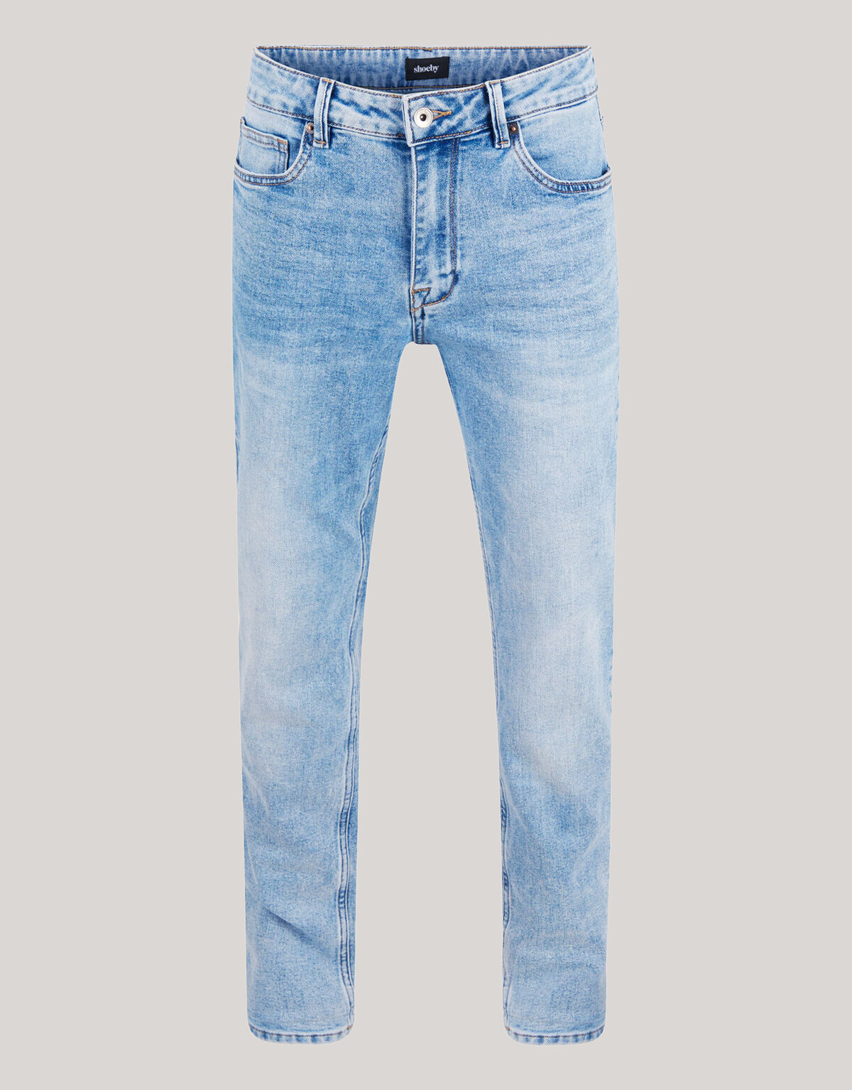 Straight Fit Jeans Blauw L36 SHOEBY MEN