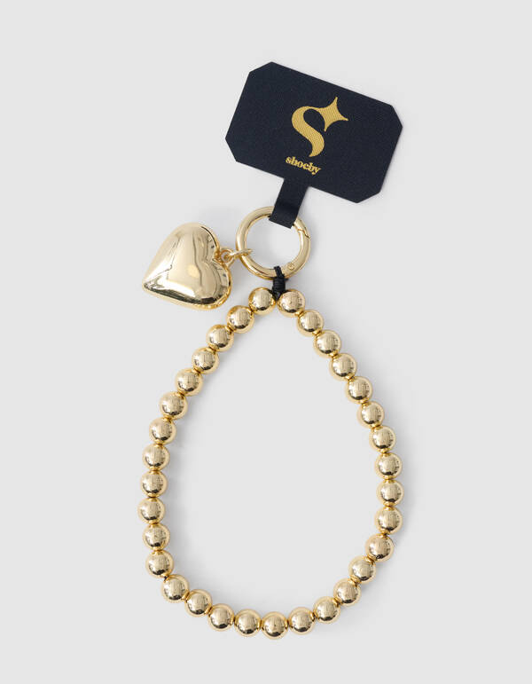 Heart Telefoonkoord Goud SHOEBY ACCESSOIRES