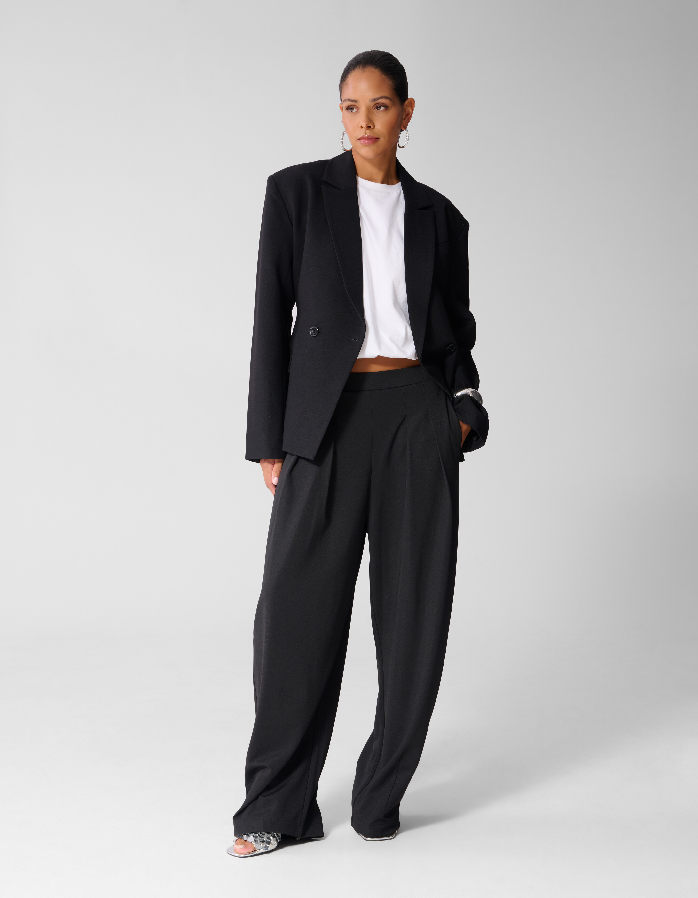 Sporty Barrel Fit Jogger Zwart SHOEBY WOMEN