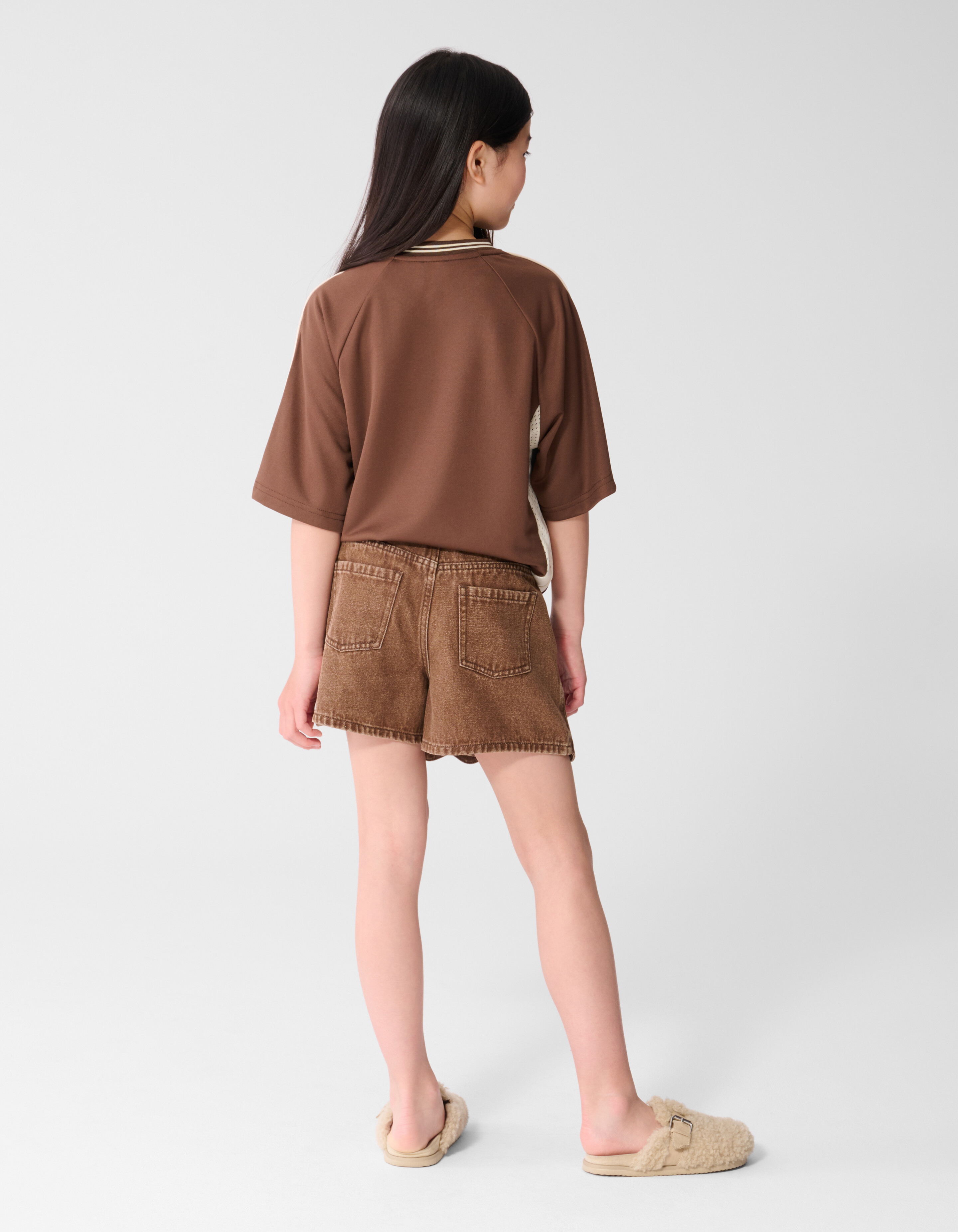 Heart Denim Skort Bruin SHOEBY GIRLS