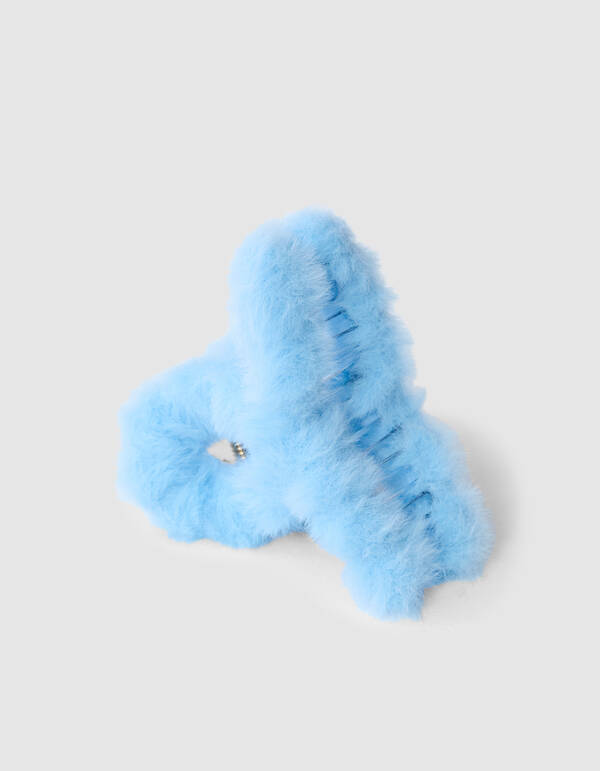 Fluffy Fur Haarclip Lichtblauw SHOEBY ACCESSOIRES