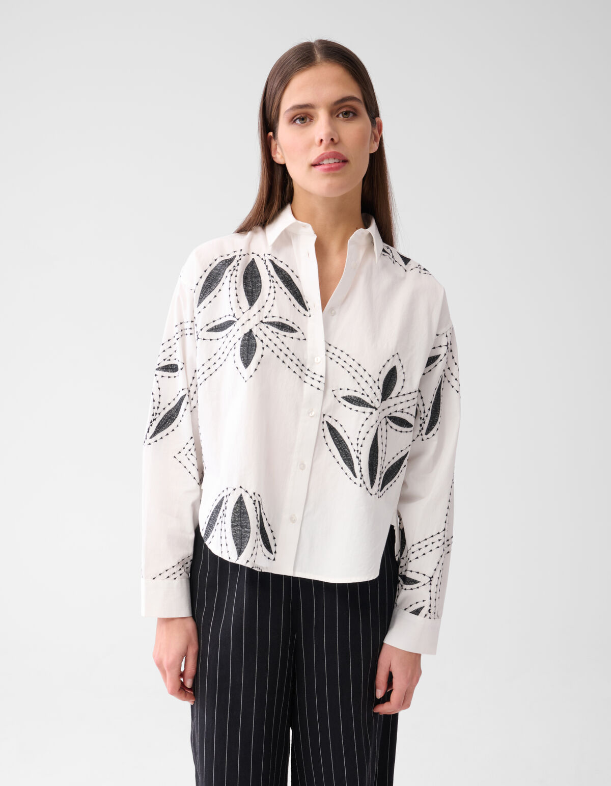 Embroidery Blouse Gebroken Wit SHOEBY WOMEN