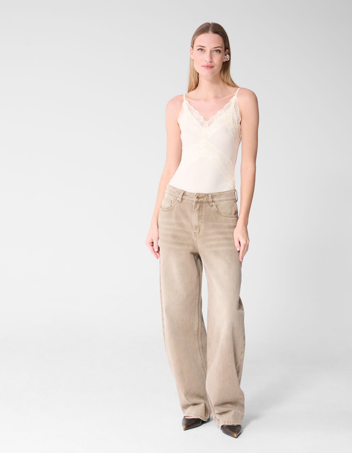 Kanten Body Gebroken Wit SHOEBY WOMEN