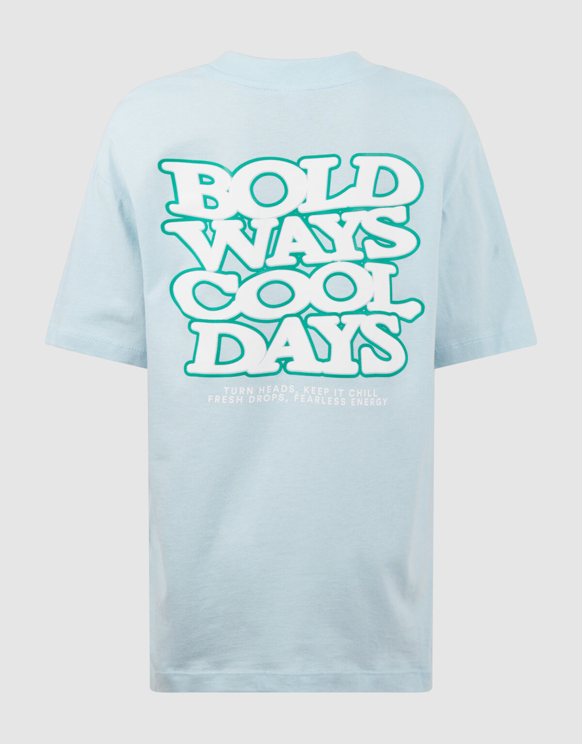 Bold Days Artwork T-shirt Lichtblauw SHOEBY BOYS