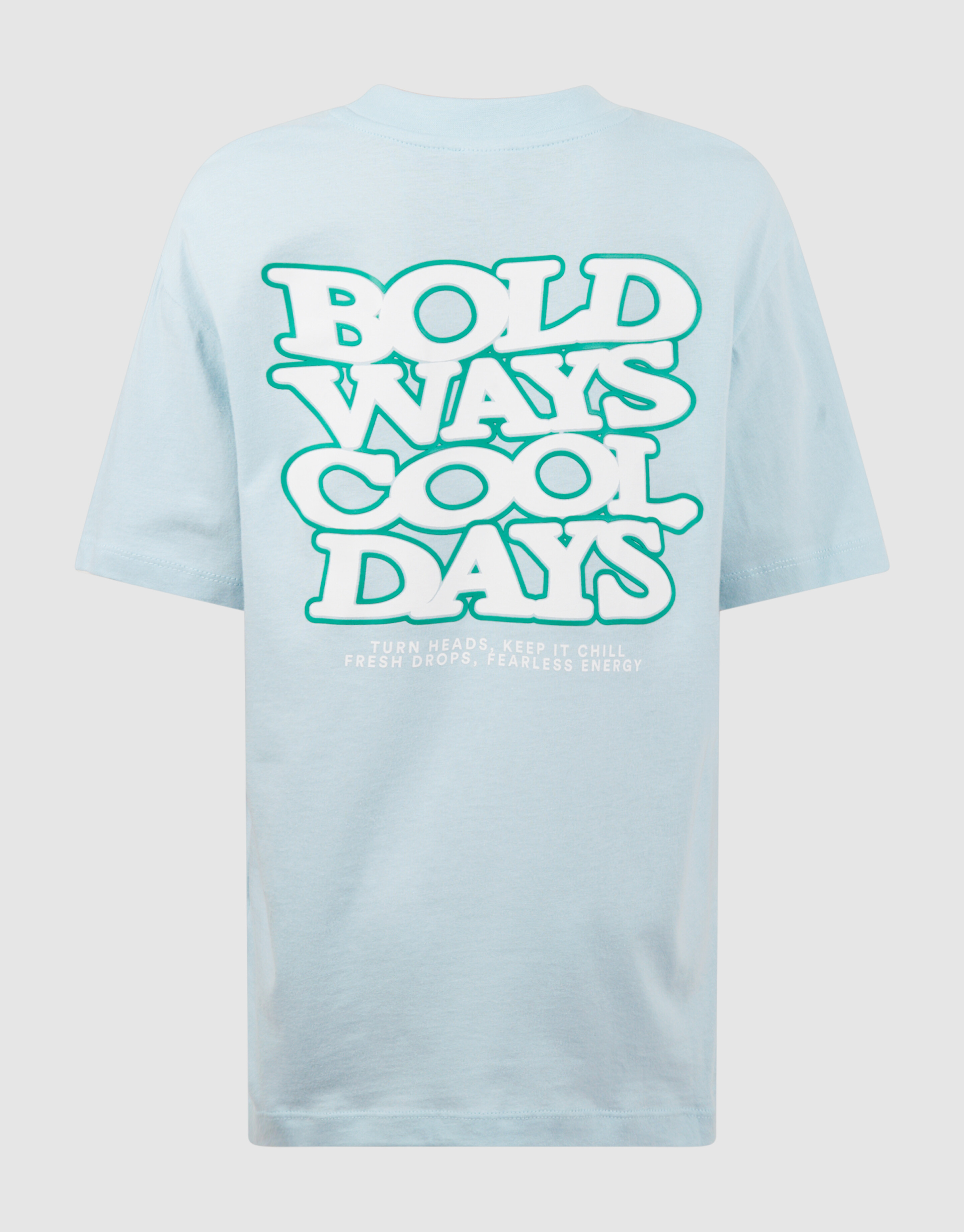 Bold Days Artwork T-shirt Lichtblauw SHOEBY BOYS