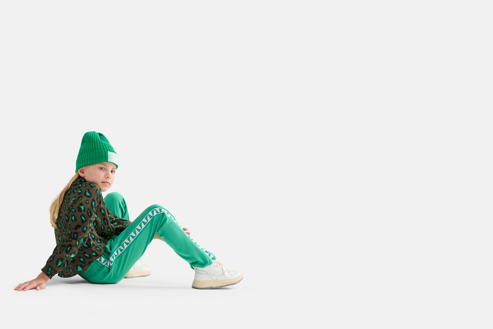Grafische Broek Groen SHOEBY GIRLS
