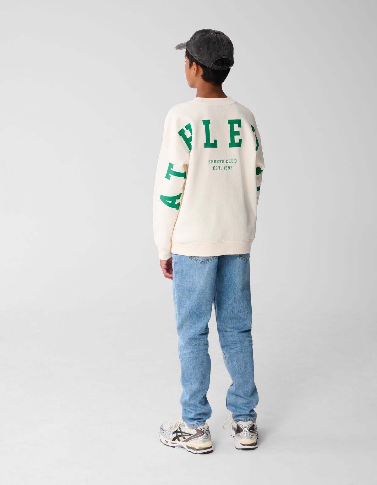 Athletic Artwork Sweater Gebroken Wit SHOEBY BOYS