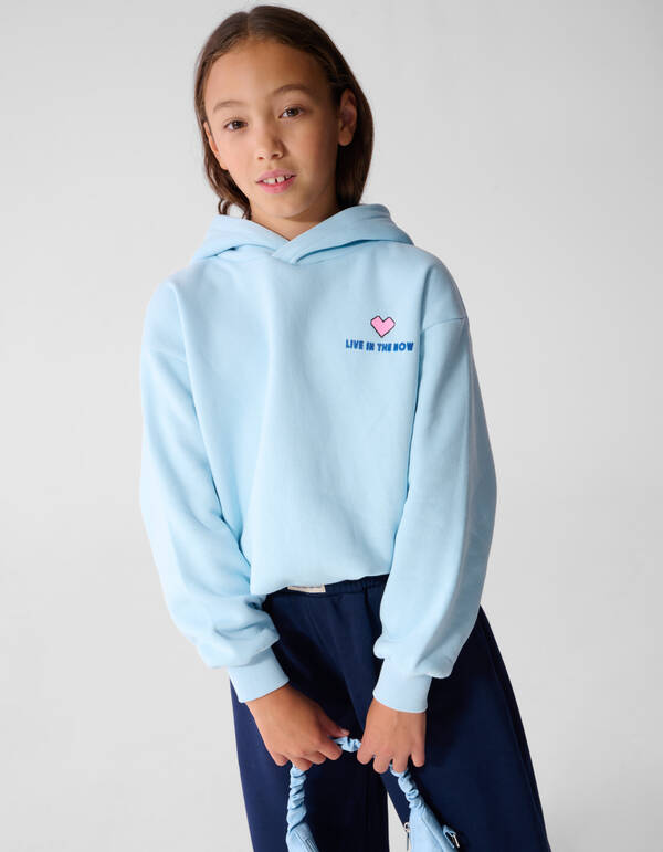 Relaxed Moment Hoodie Lichtblauw SHOEBY GIRLS