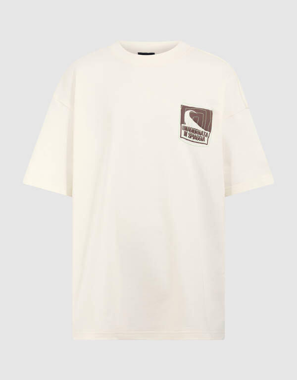 Spiaggia Artwork T-shirt Gebroken Wit SHOEBY BOYS
