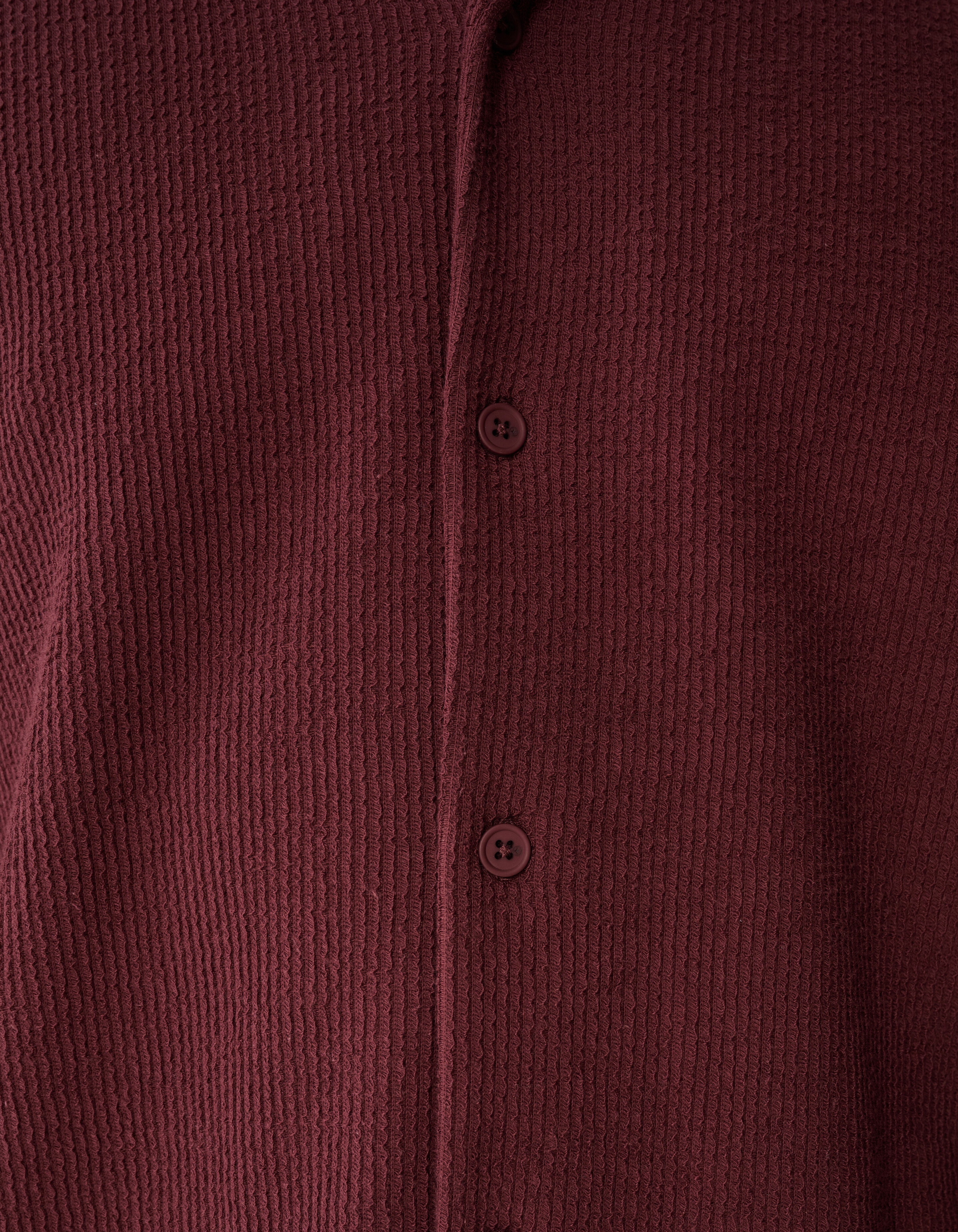 Rib Overhemd Donkerrood SHOEBY MEN