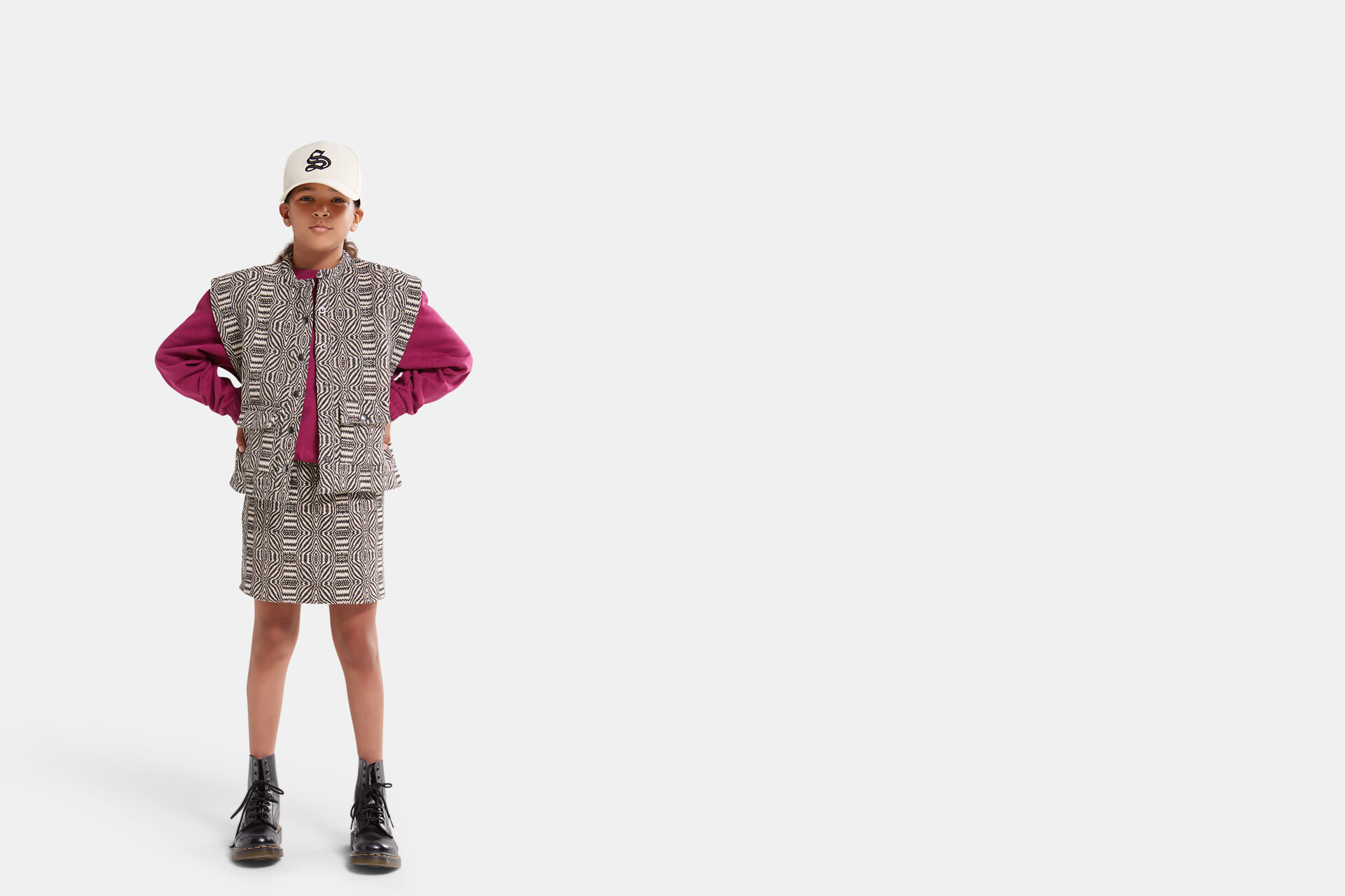 Jacquard Gilet Zwart SHOEBY GIRLS