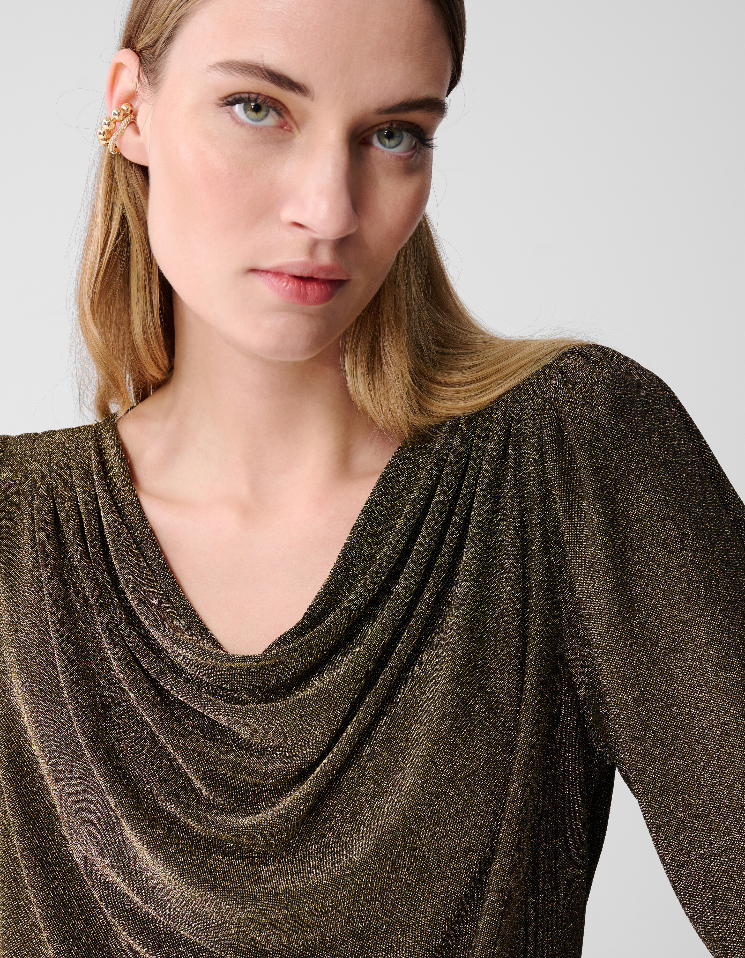 Glitter Drape Top Goud SHOEBY WOMEN
