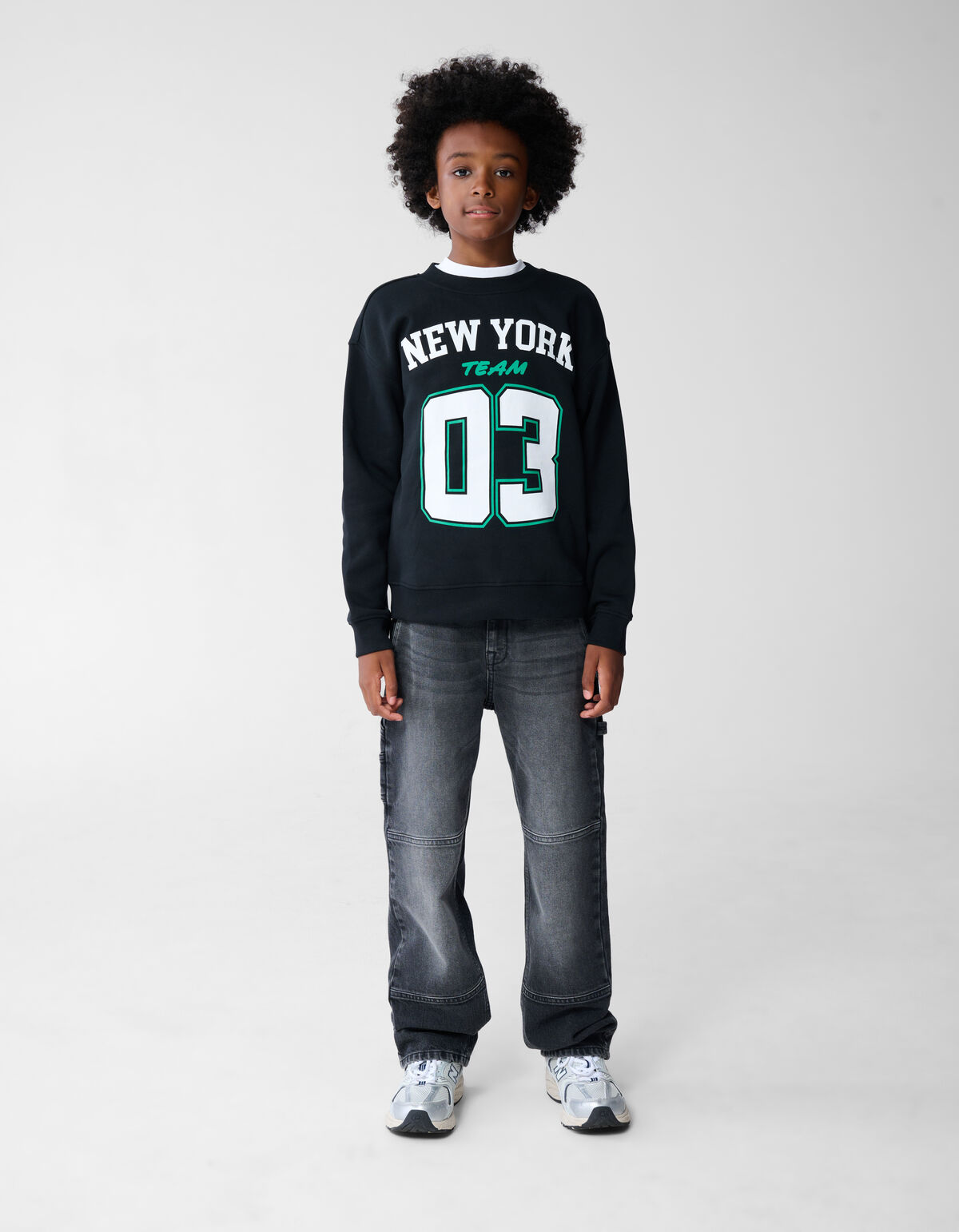 New York Artwork Sweater Zwart SHOEBY BOYS