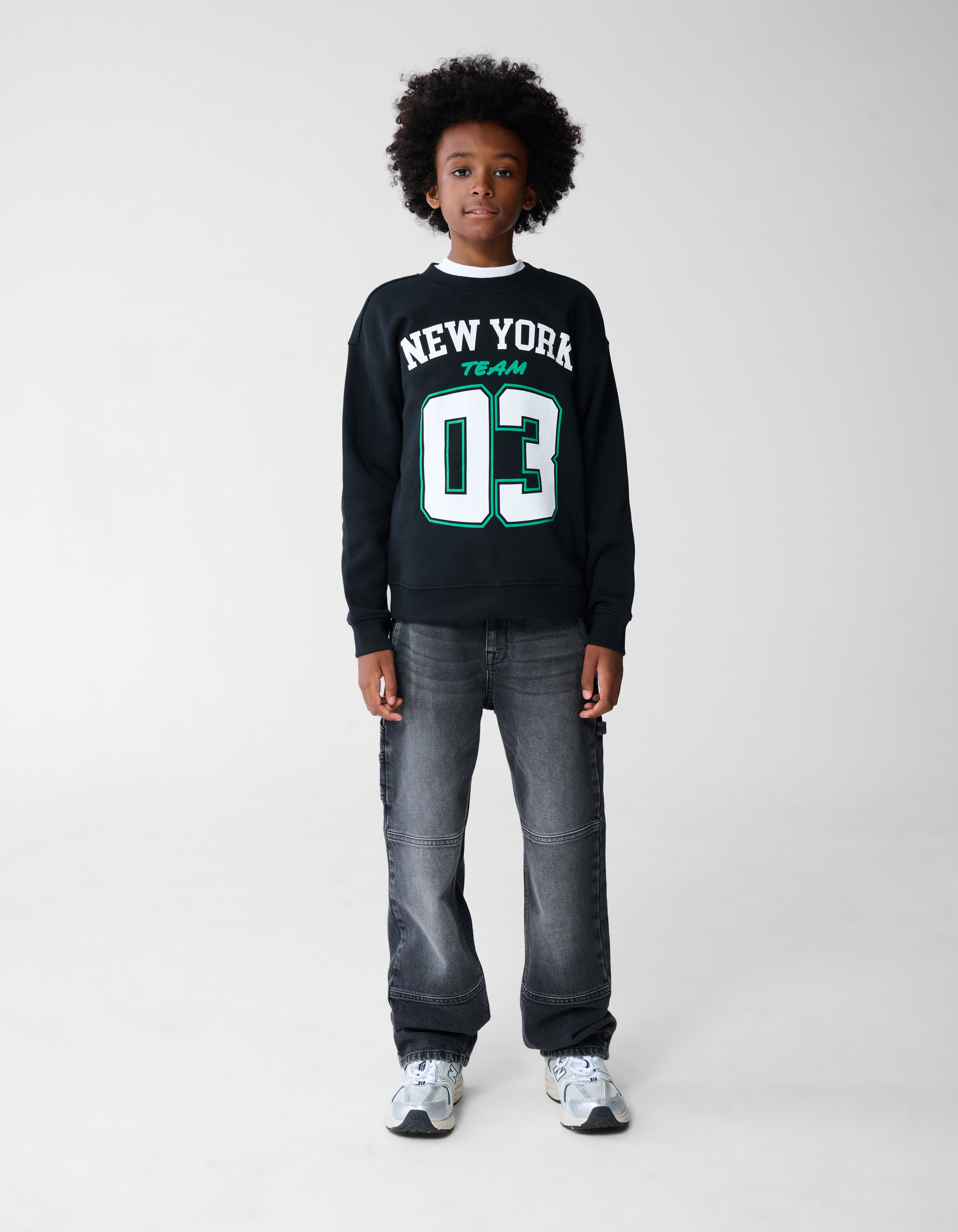 New York Artwork Sweater Zwart SHOEBY BOYS