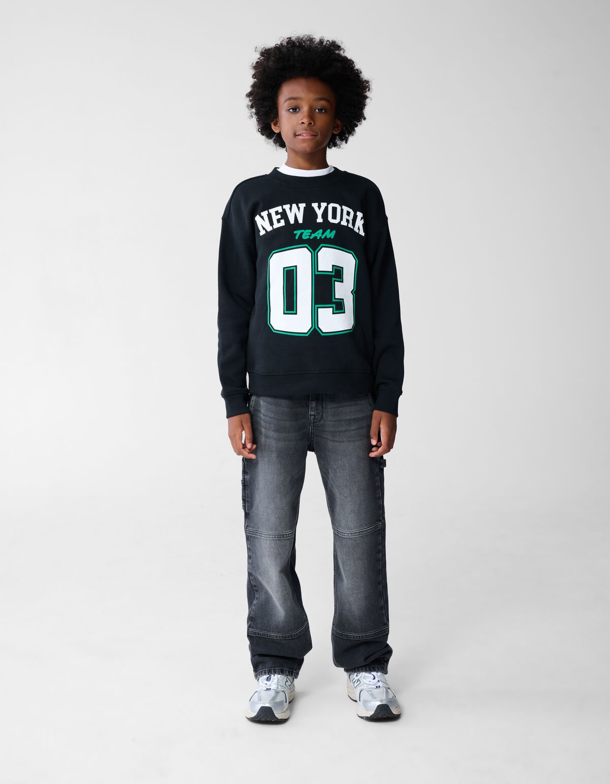 New York Artwork Sweater Zwart SHOEBY BOYS