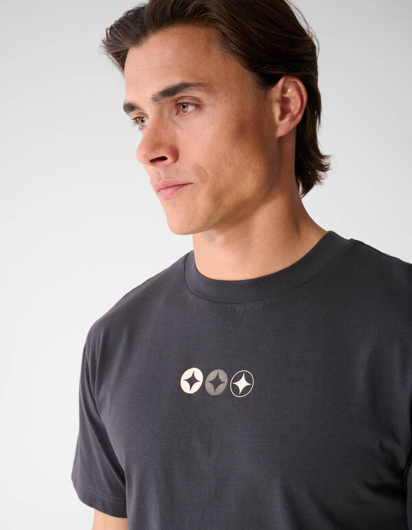 Spark Logo Artwork T-shirt Donkergrijs SHOEBY MEN