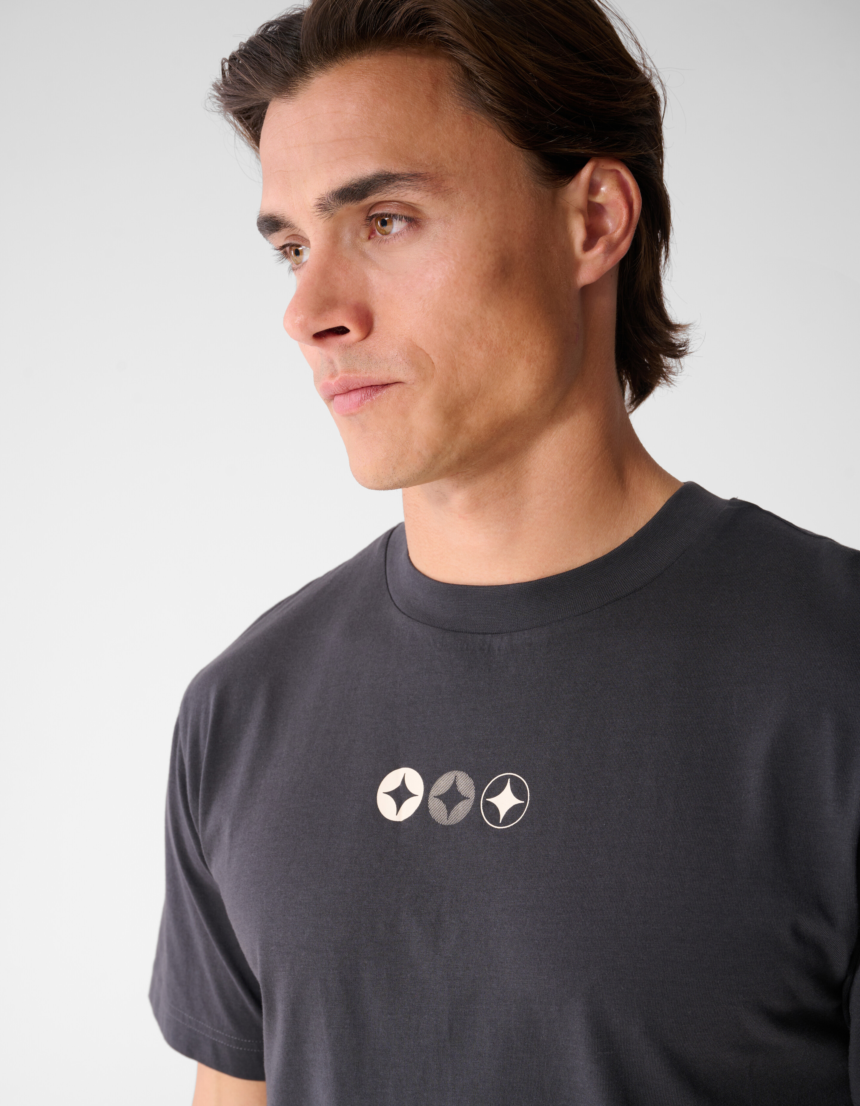 Spark Logo Artwork T-shirt Donkergrijs SHOEBY MEN