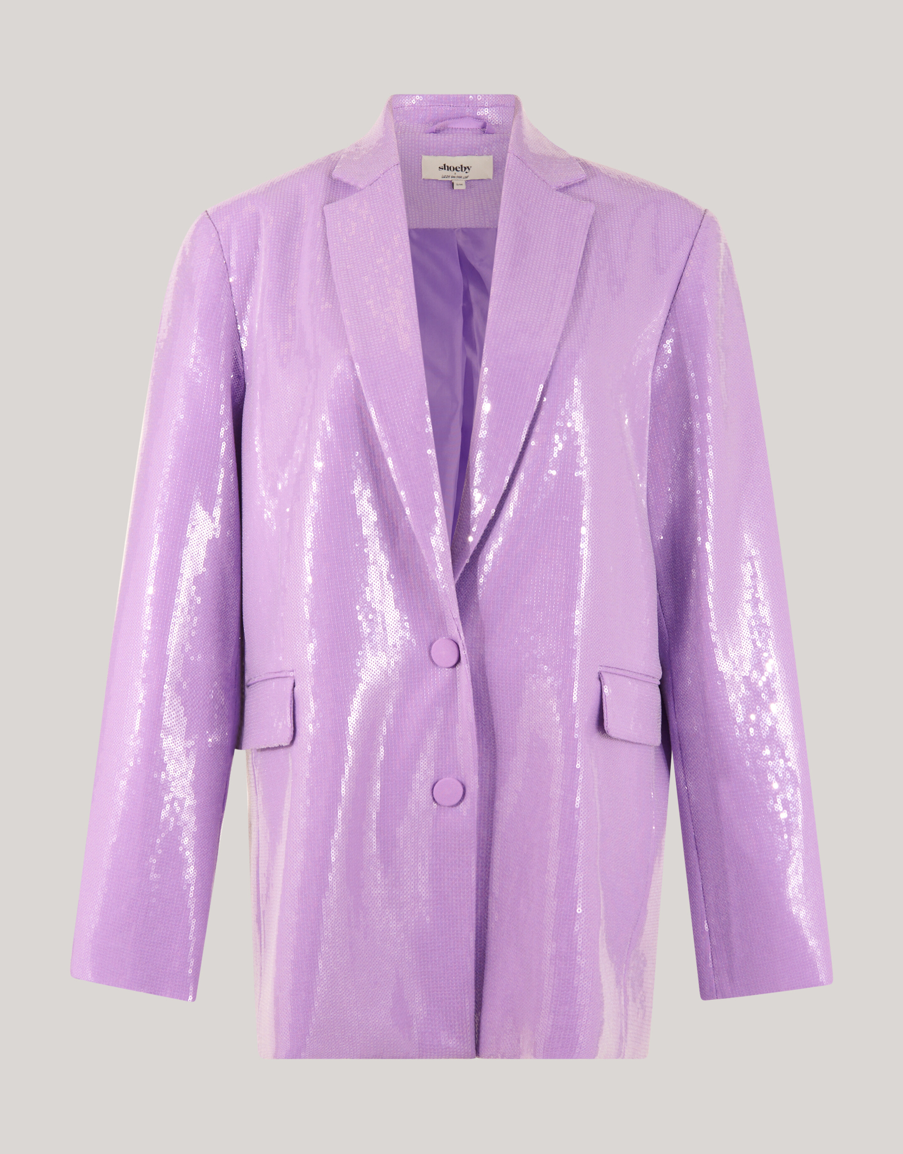 Oversized Pailletten Blazer Lichtpaars SHOEBY WOMEN