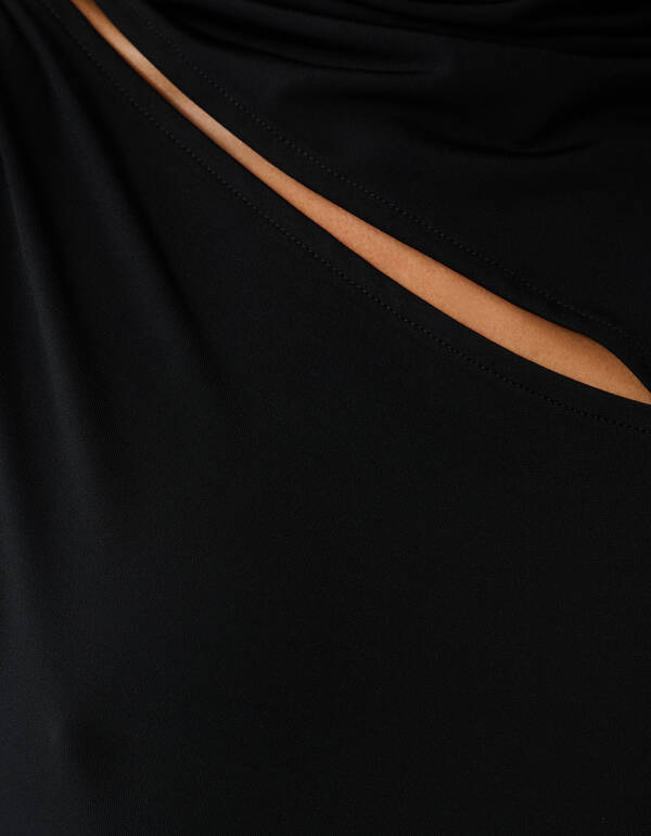 Cut Out Top Zwart SHOEBY WOMEN