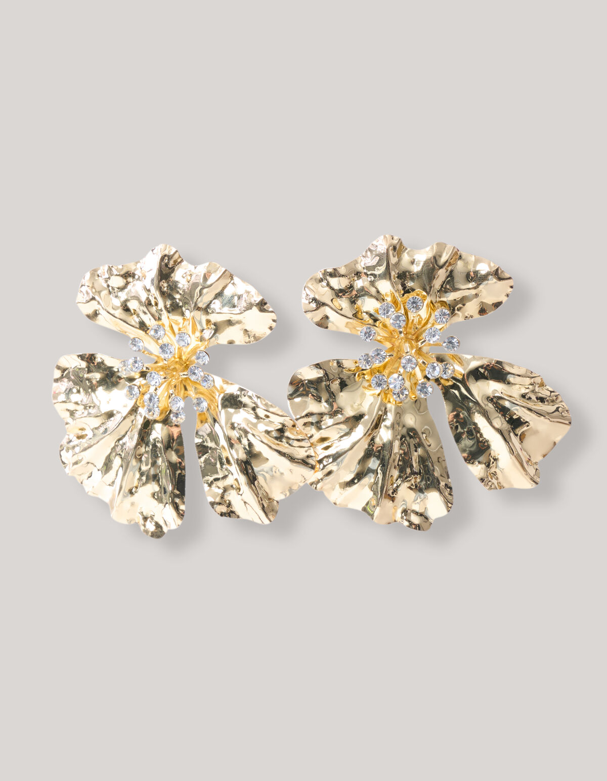 Statement Flower Oorbellen Goud SHOEBY ACCESSOIRES