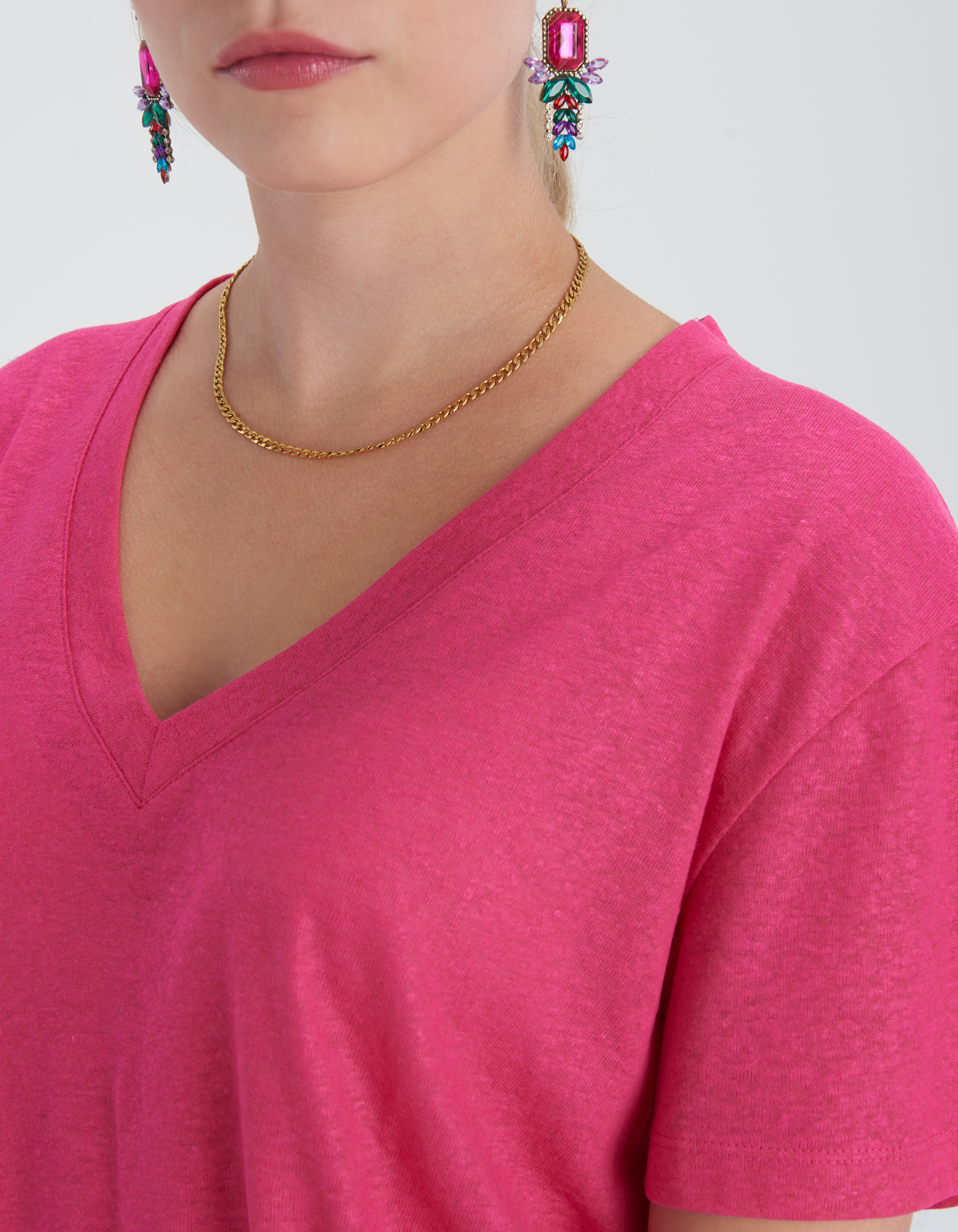Linnen Mix T-shirt EKSEPT