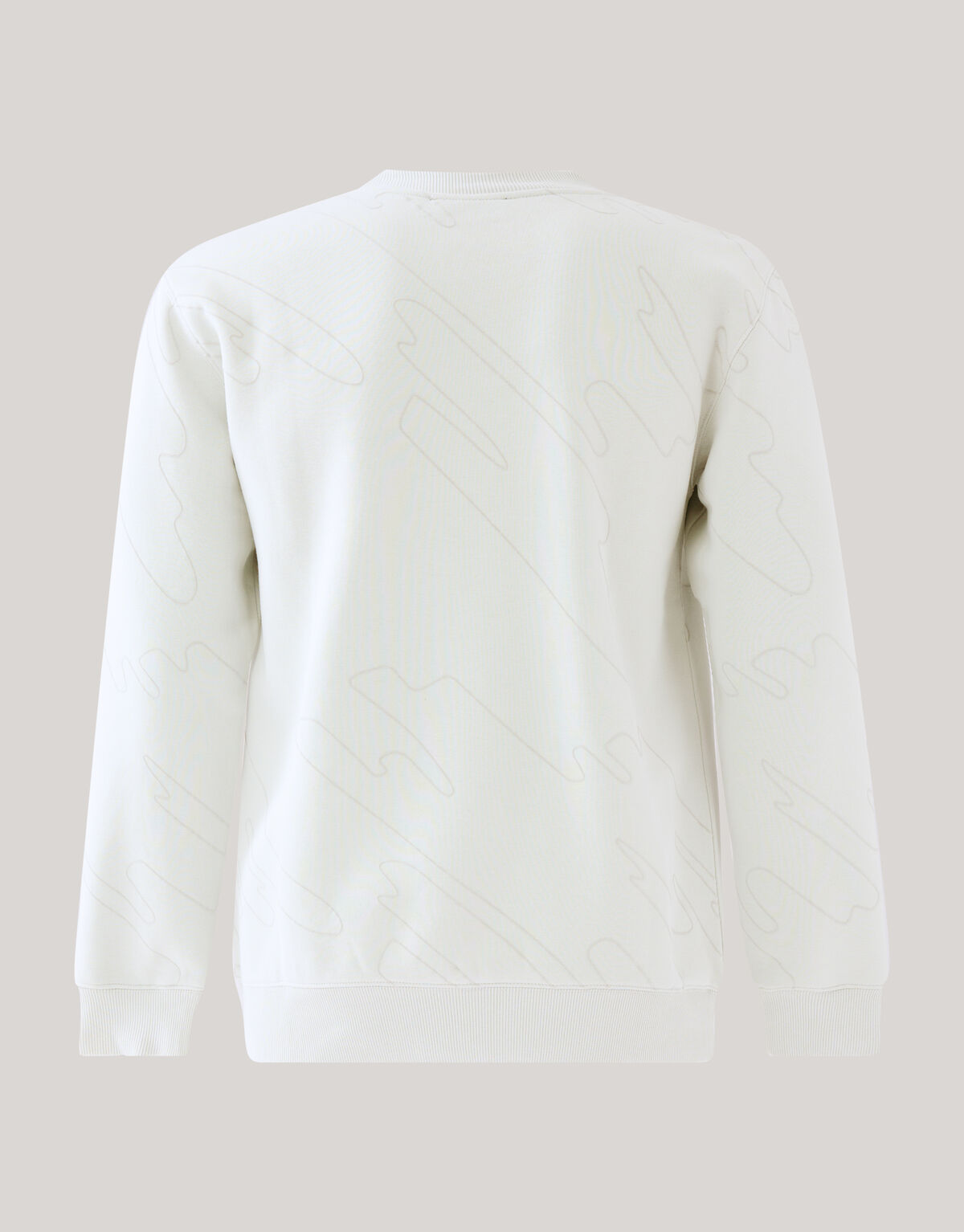 Flock Print Sweater Lichtgrijs SHOEBY MEN