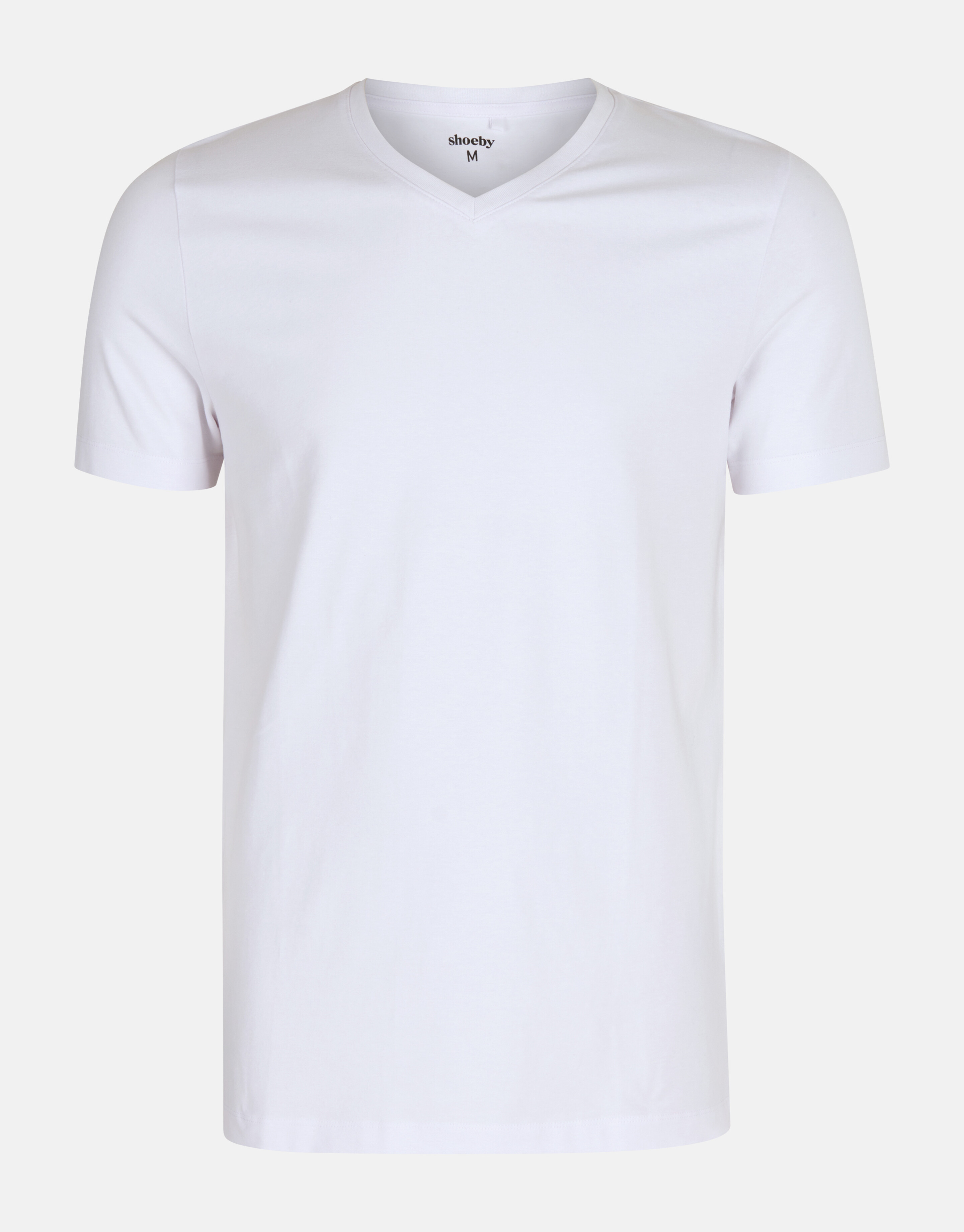 Basis V-hals T-shirt Wit Refill