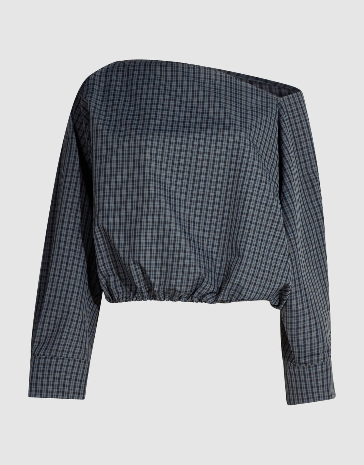 Ruiten Off Shoulder Blouse Donkergrijs SHOEBY WOMEN