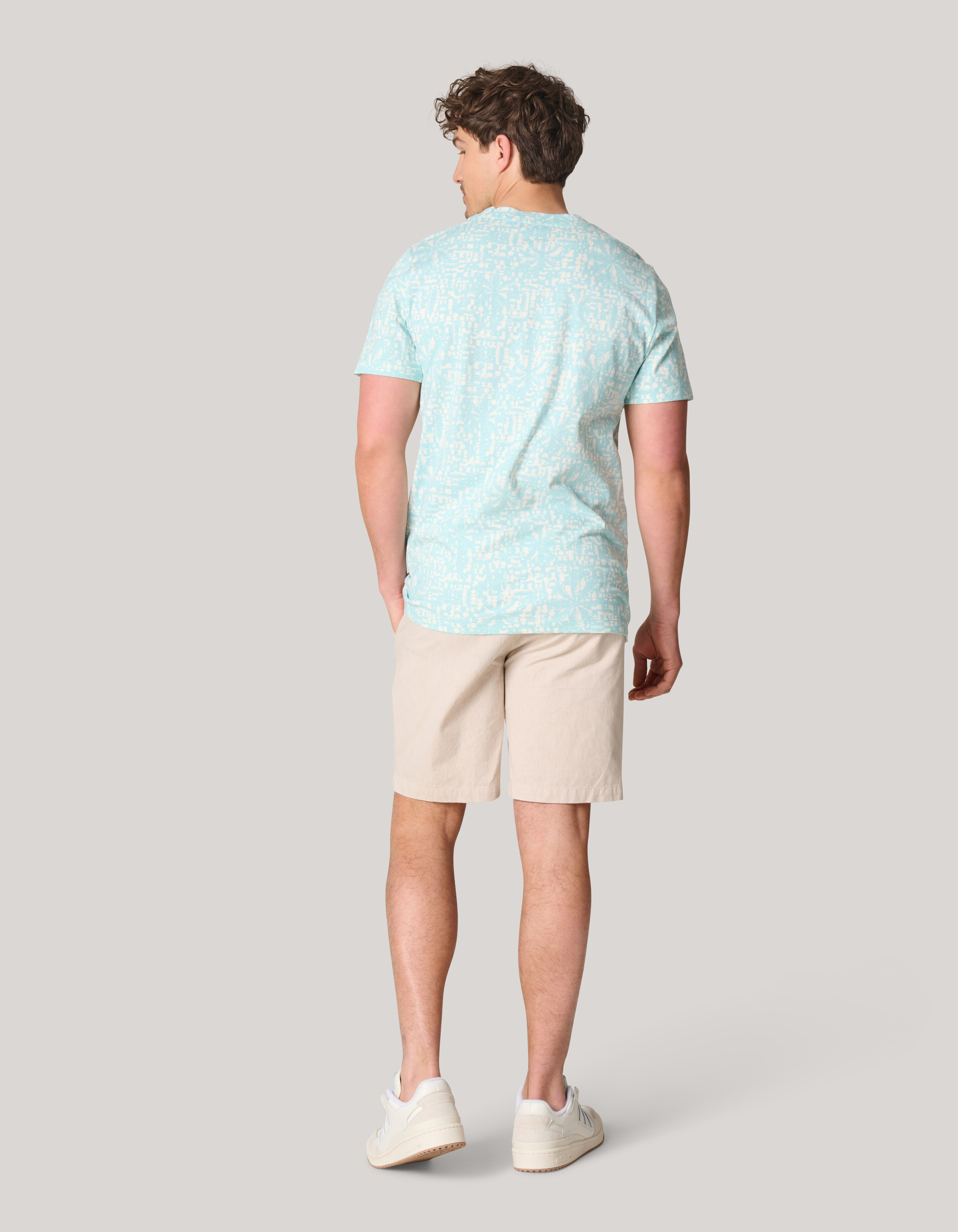 Printed T-shirt Lichtblauw SHOEBY MEN