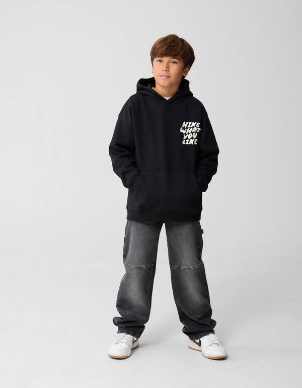 Like Hike Artwork Hoodie Zwart SHOEBY BOYS