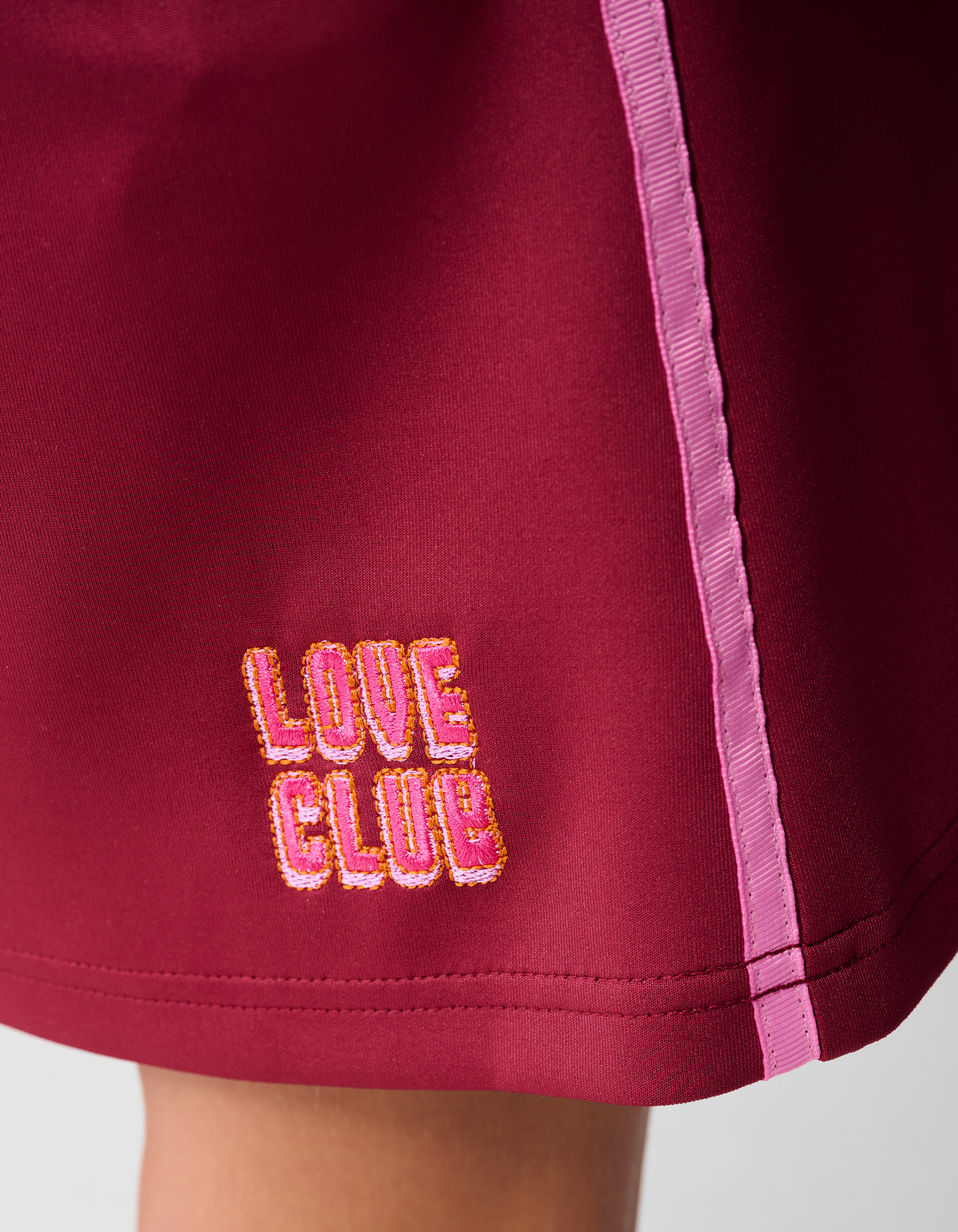 Sporty Mini Rok Donkerrood SHOEBY GIRLS