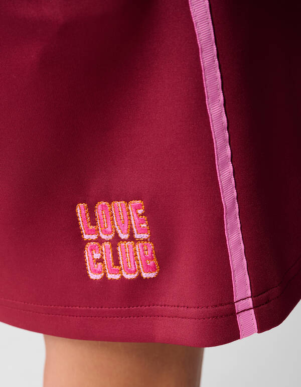 Sporty Mini Rok Donkerrood SHOEBY GIRLS