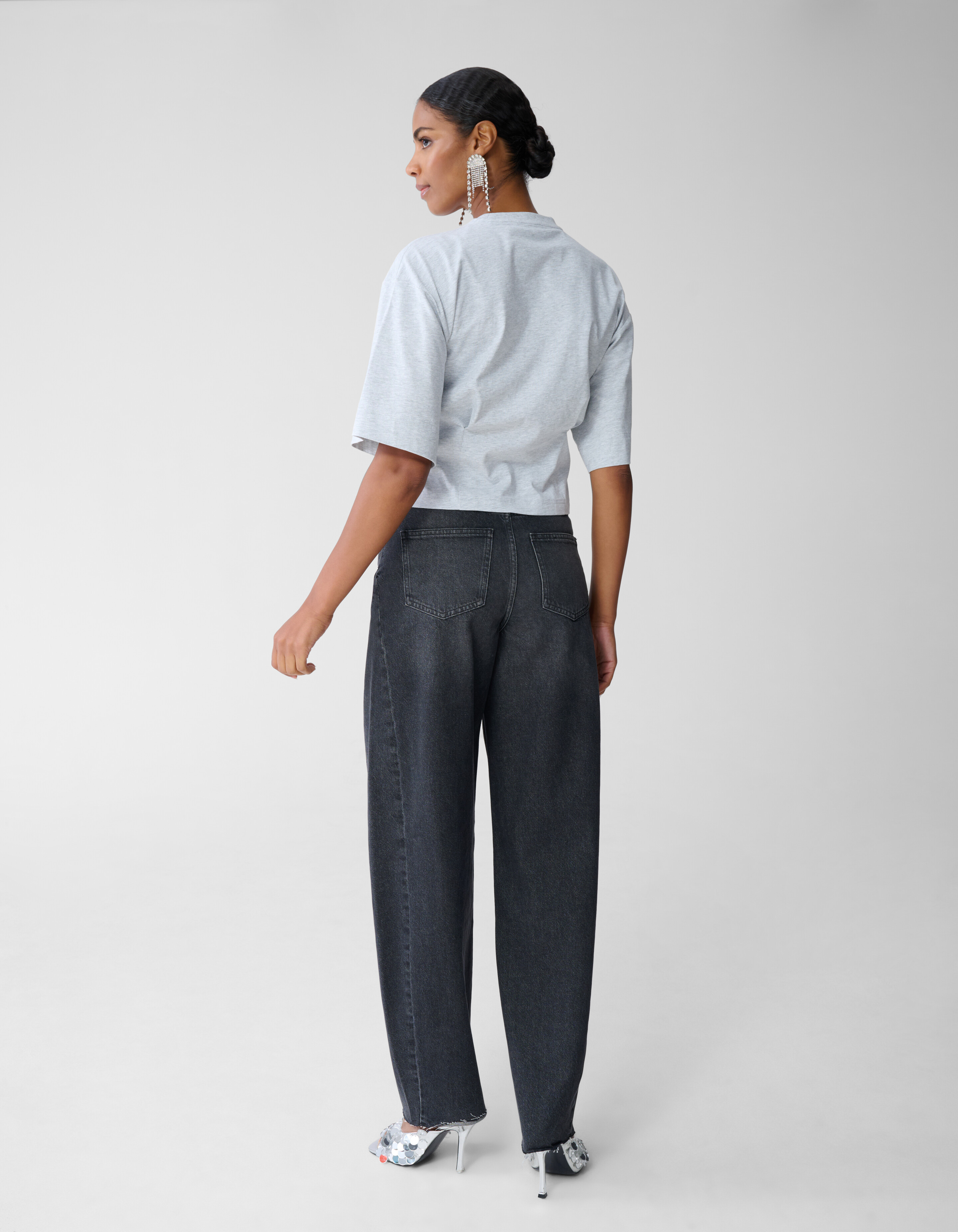 Getailleerd T-shirt Lichtgrijs SHOEBY WOMEN