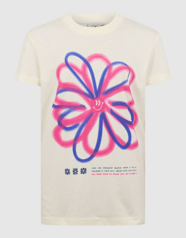 Flower Artwork T-shirt Lichtgeel SHOEBY GIRLS