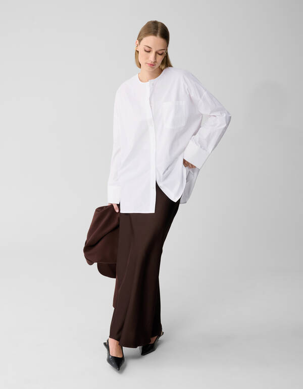 Oversized Collarless Blouse Wit By Lonneke SHOEBY WOMEN