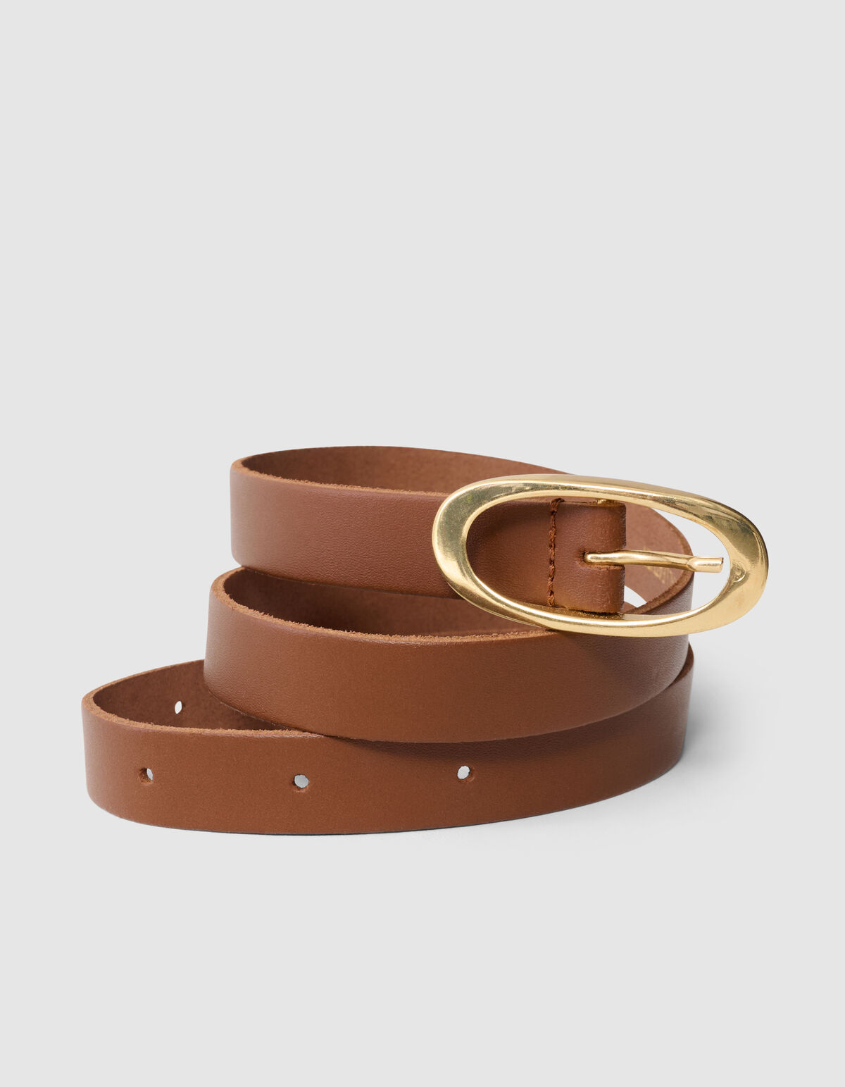 Leren Riem Bruin SHOEBY ACCESSOIRES