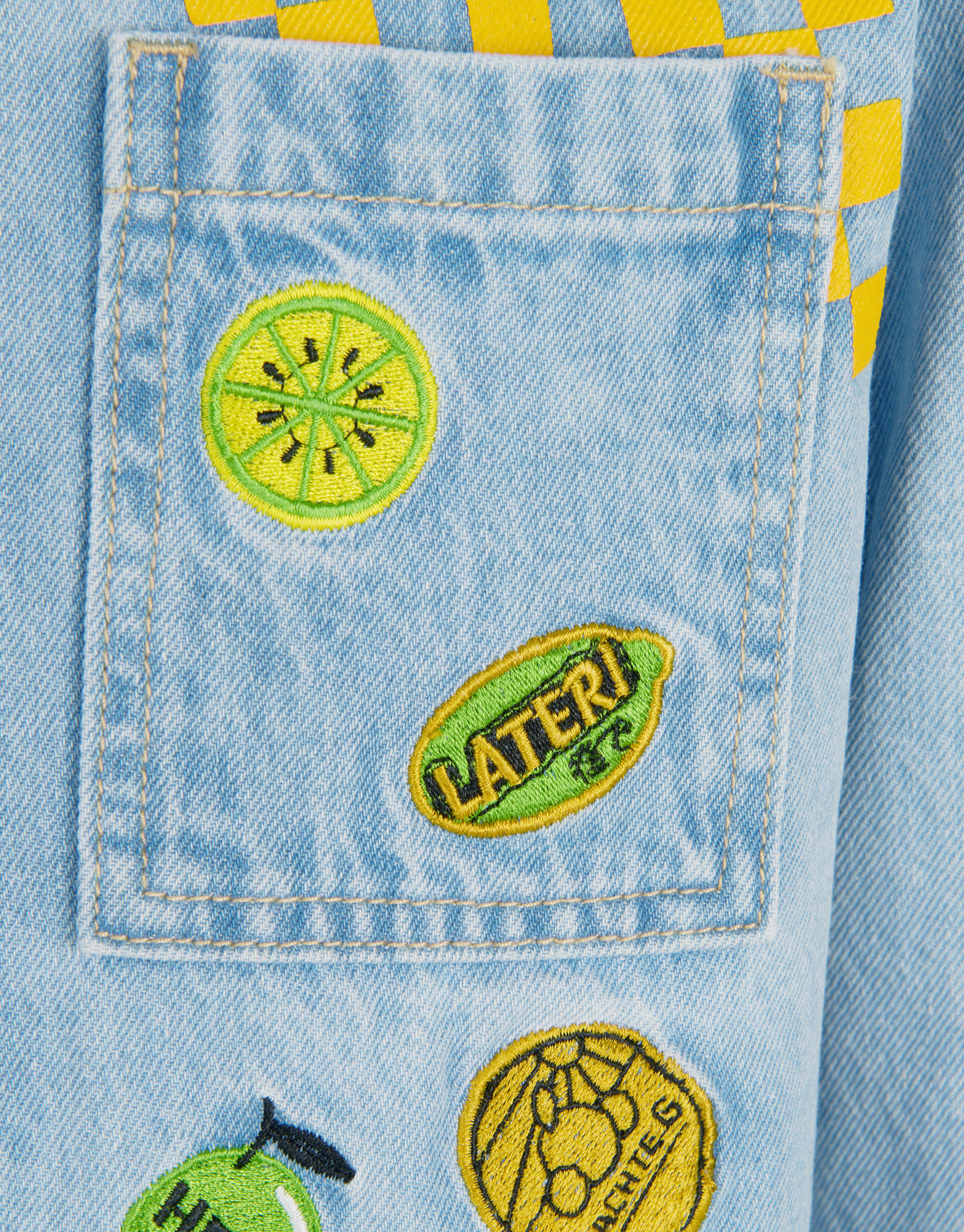 Artwork Denim Overshirt Bleached By Dylan SHOEBY BOYS