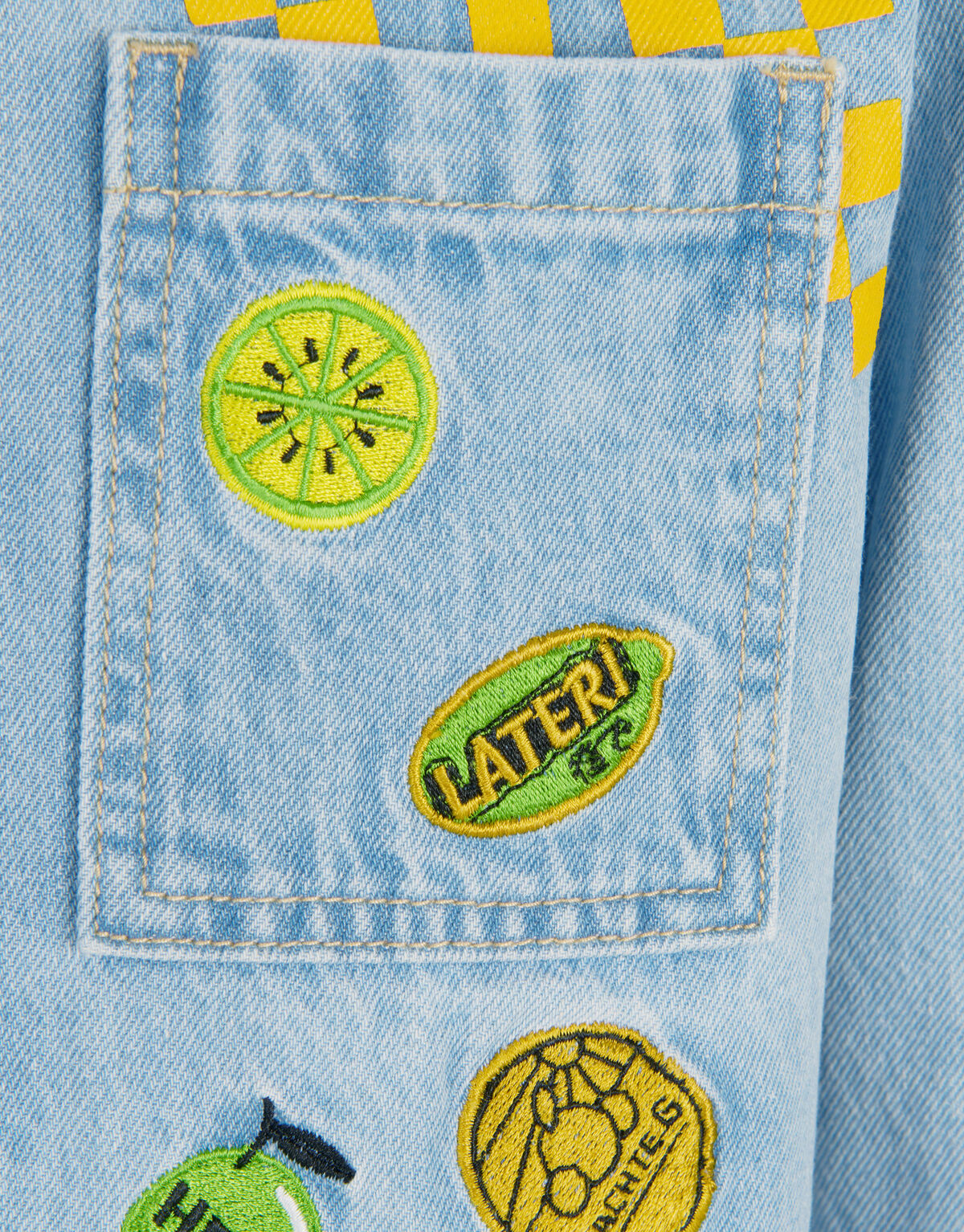 Artwork Denim Overshirt Bleached SHOEBY BOYS