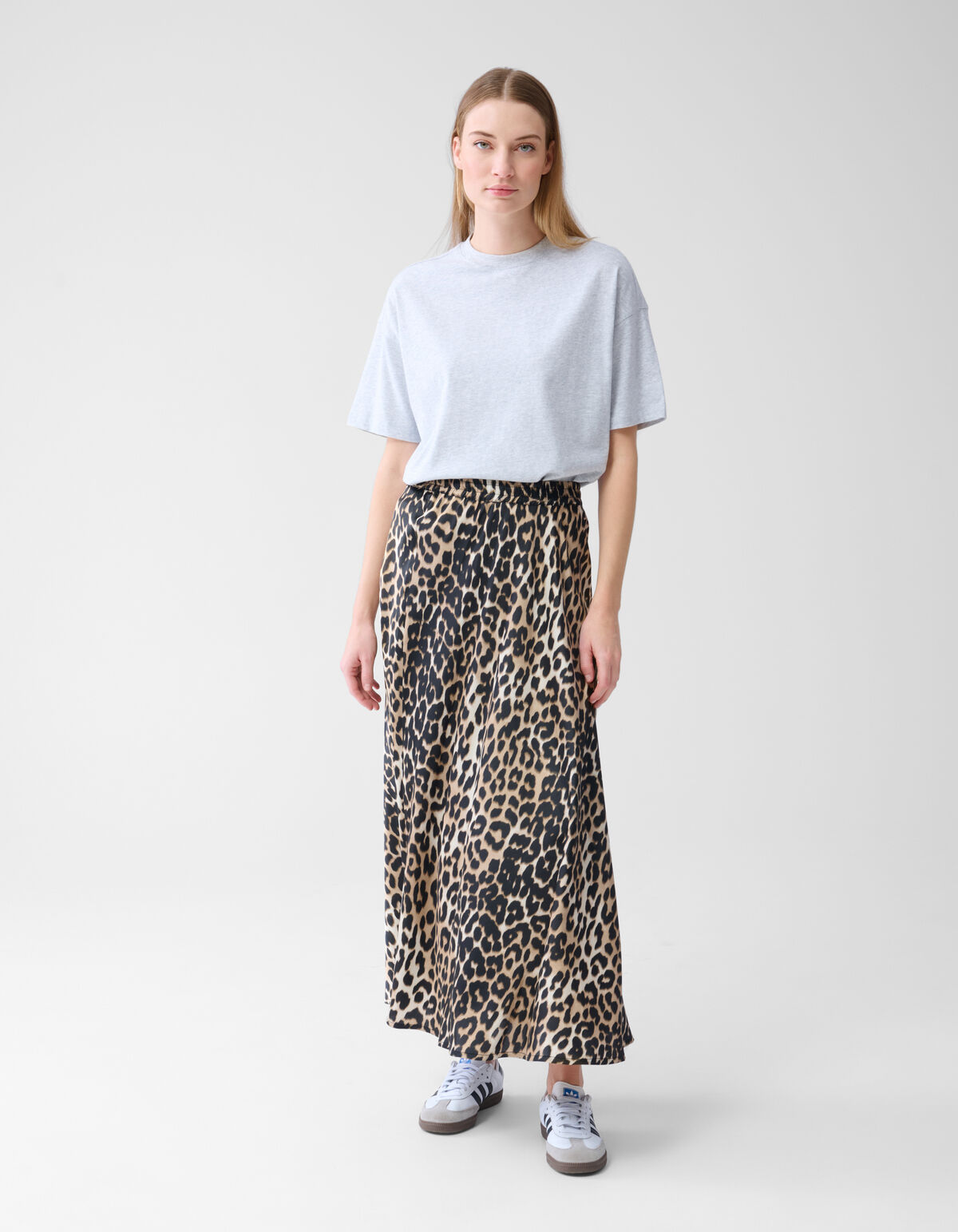 Satijnen Maxi Rok Leopard SHOEBY WOMEN